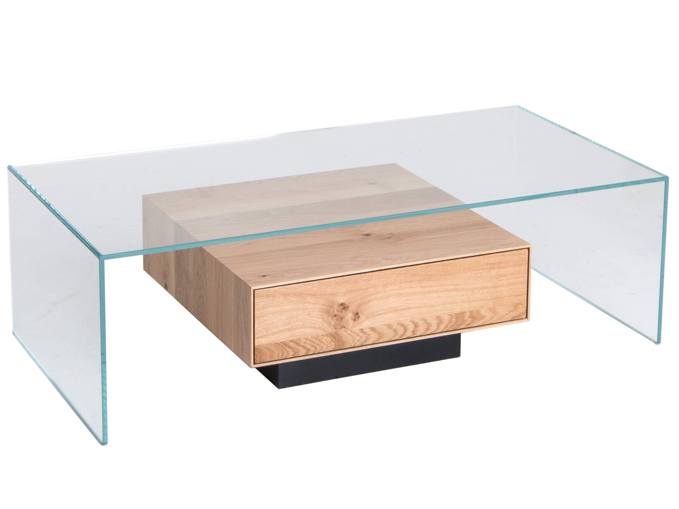 Couchtisch Flo Dreieck / Farbe: optiwhite Eiche