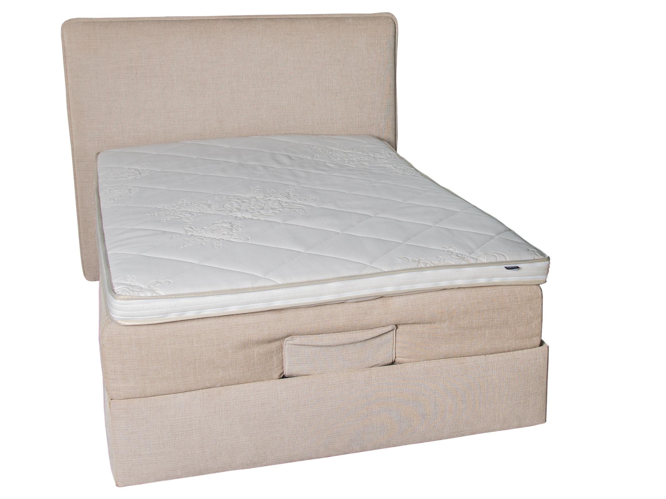 Boxspringbett Artemis, Stoff, Taschenfederkern,