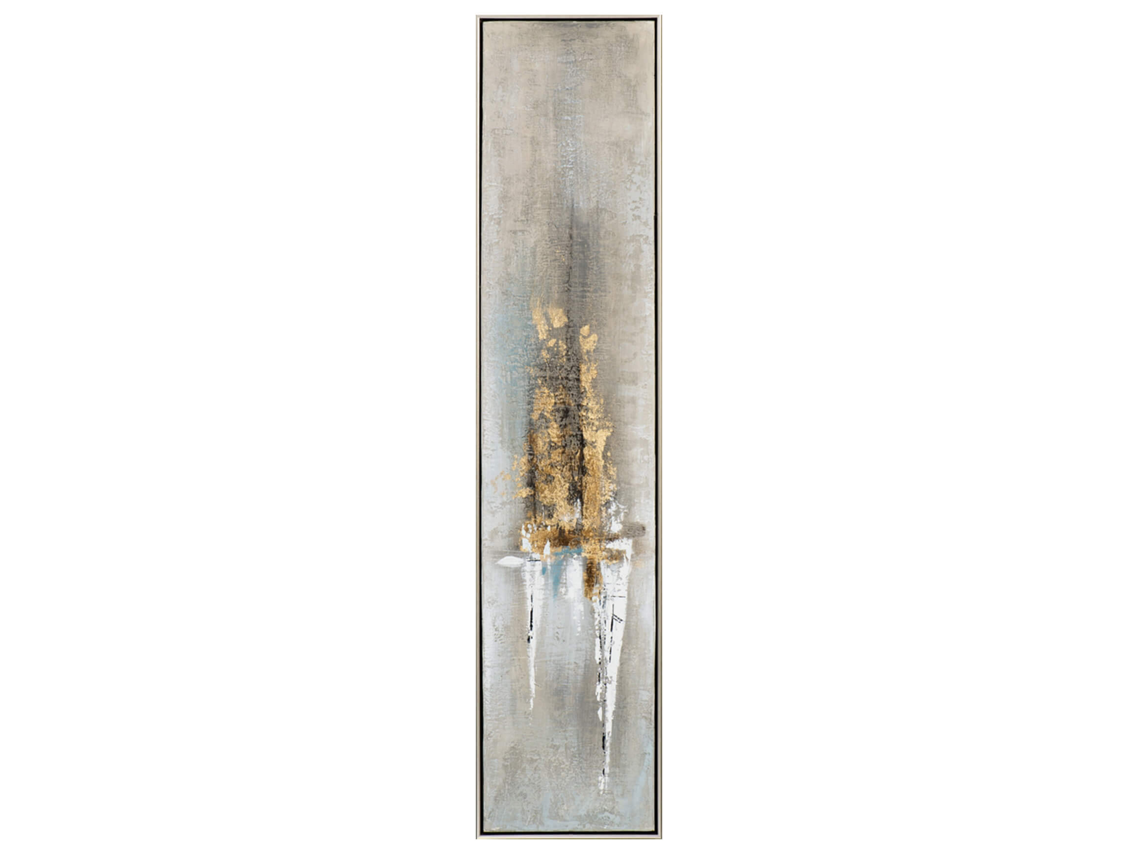 Bild Schlanke Textur Flammendes Gold image LAND / Grösse: 29 x 129 cm