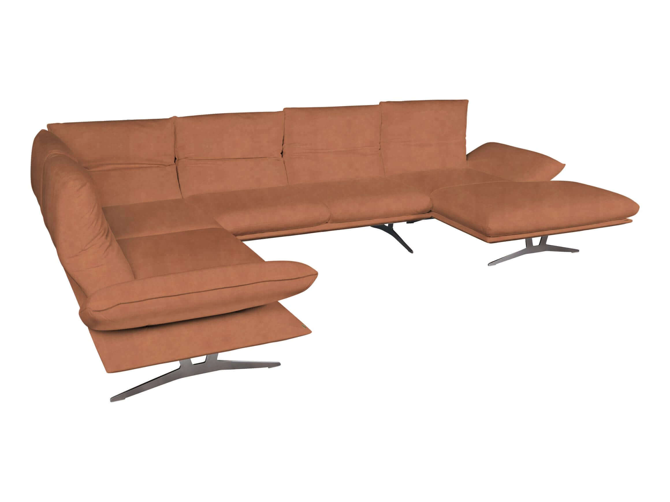 Ecksofa Faraya Basic Wohnlandschaft Koinor / Farbe: Chai / Material: Leder Basic