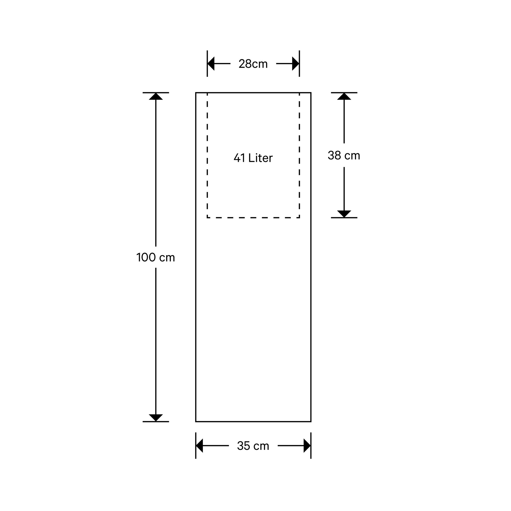 Pflanzengefäss Cubic, Earth H: 100 cm von Joop Outdoor