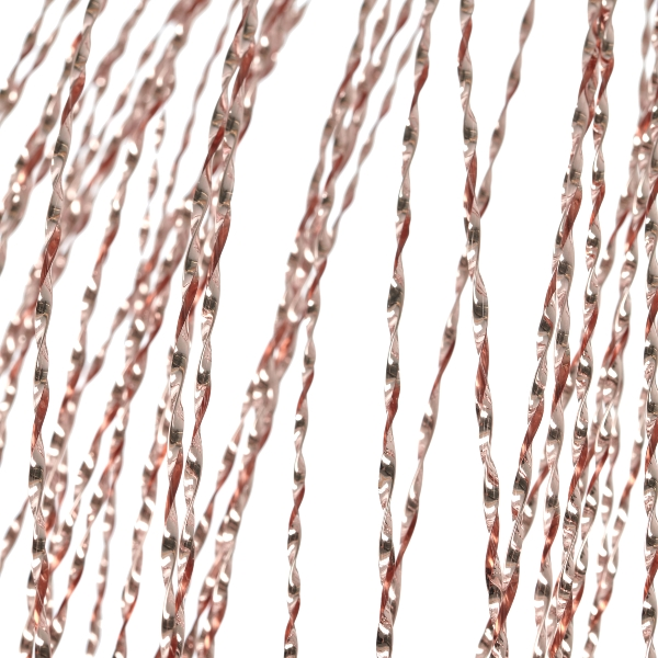 Kunstblumen Lamettazweig, Rosegold Gasper