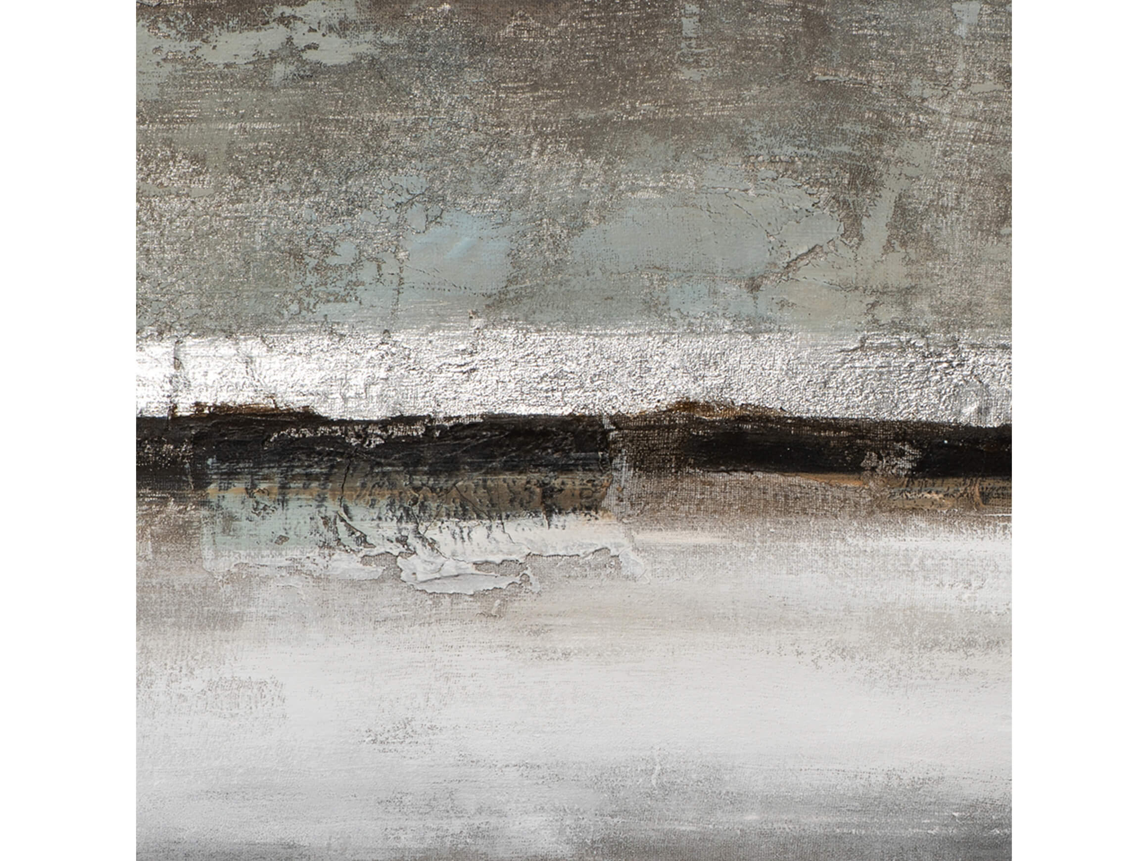 Bild Abstrakte Farbkomposition in Grau und Silber image LAND