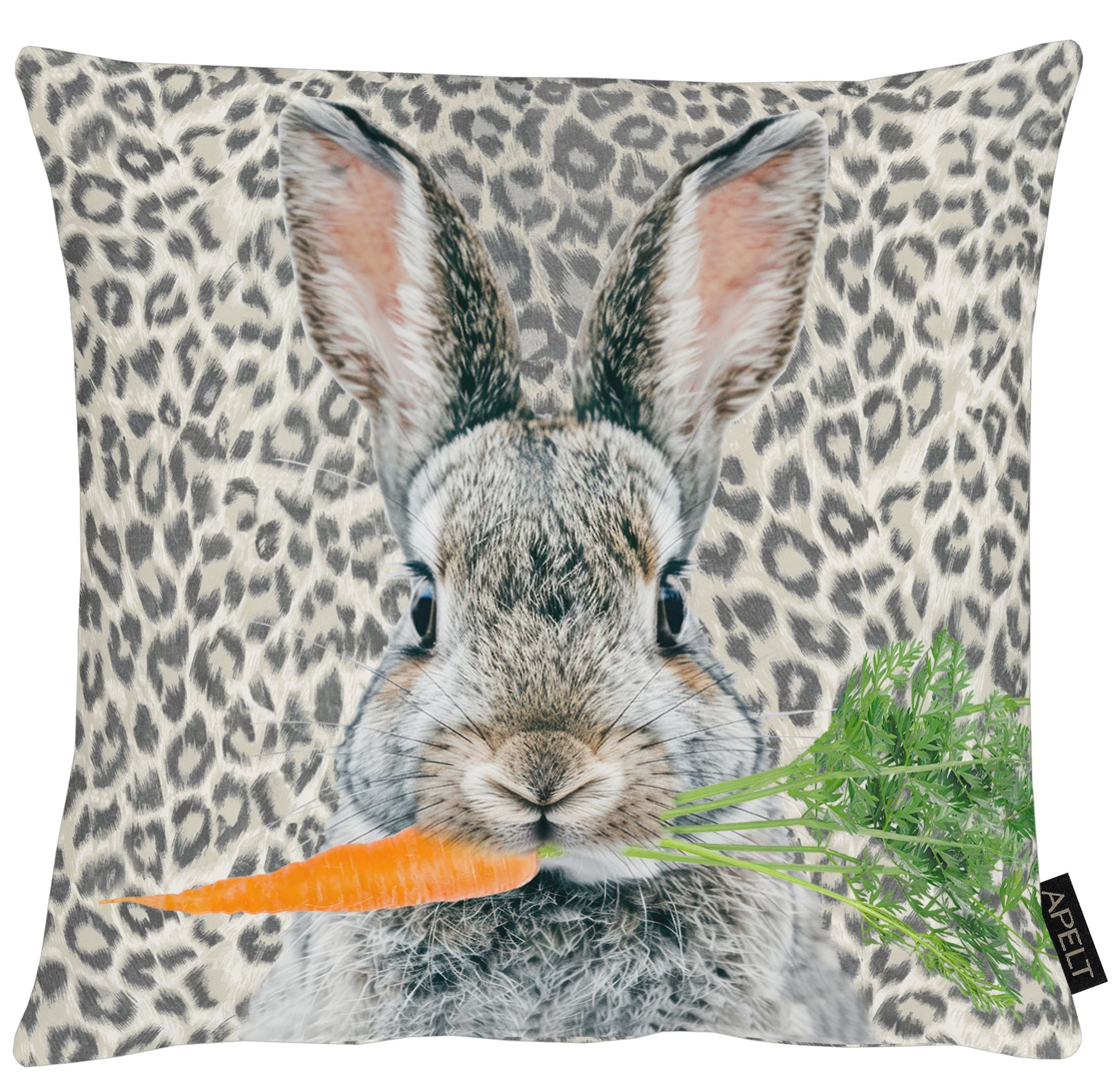 Kissenhülle Tigerhase Beige 40x40 cm Apelt