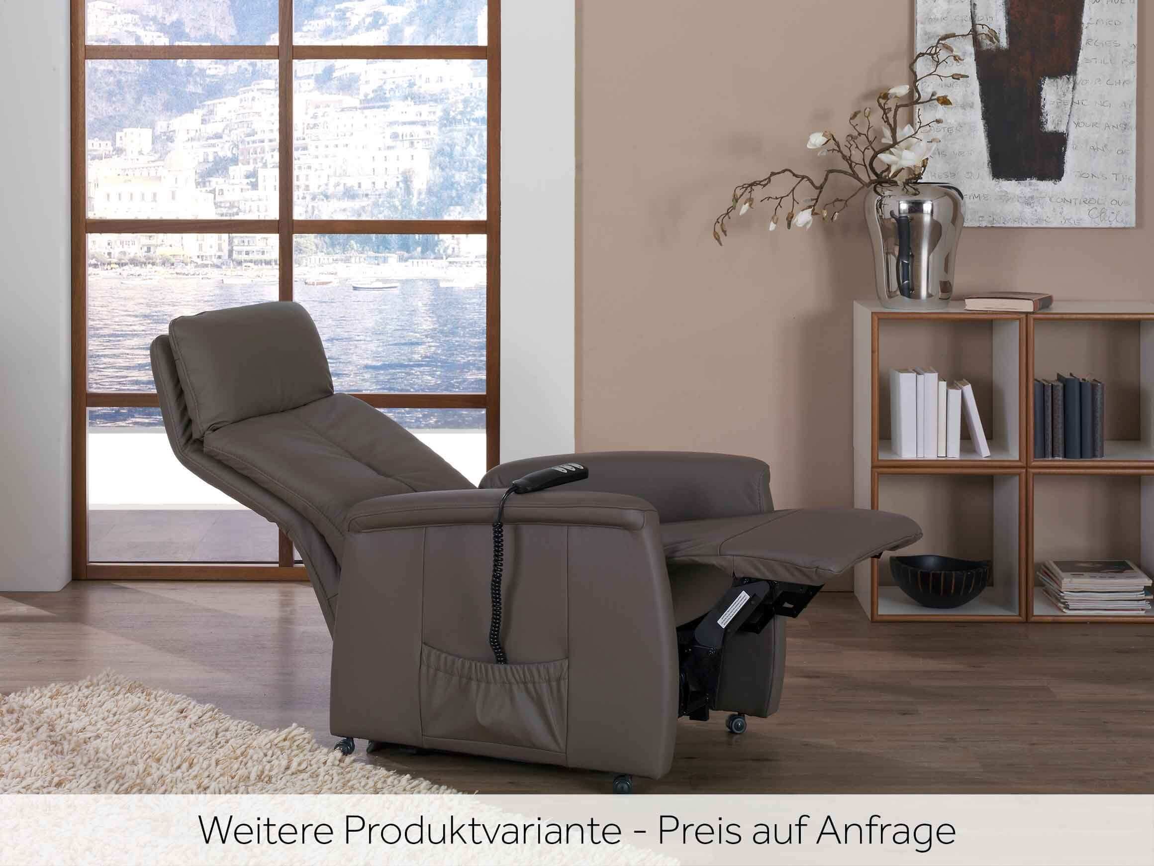 Relaxer Delto, Leder, Elektrisch Verstellbar, b 72 cm t