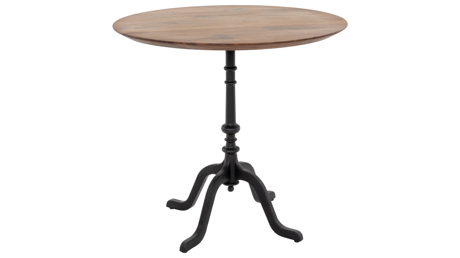 Side table "Thalwil" American walnut - oiled, Swiss edge, 80x80 cm