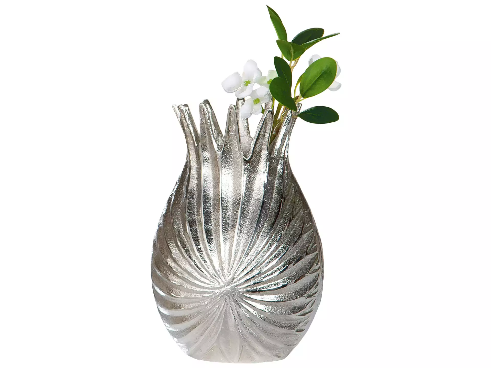 Vase Palmblatt, Nicht Wasserdicht H: 19 cm Gilde