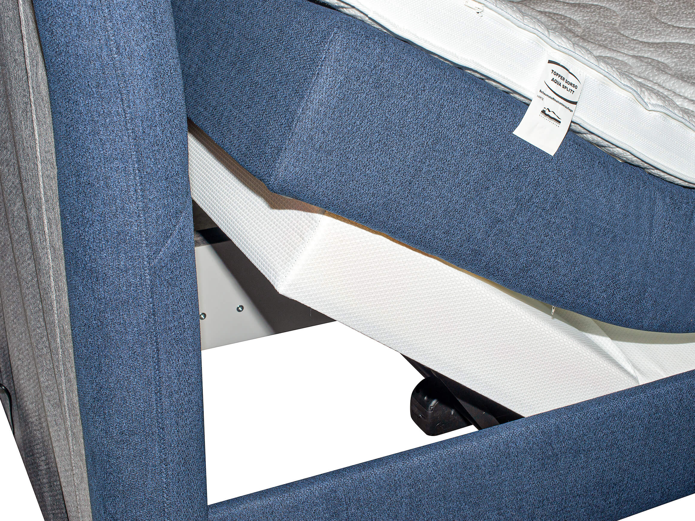 Boxspringbett Versailles Relax Ada AT / Farbe: Dunkelblau