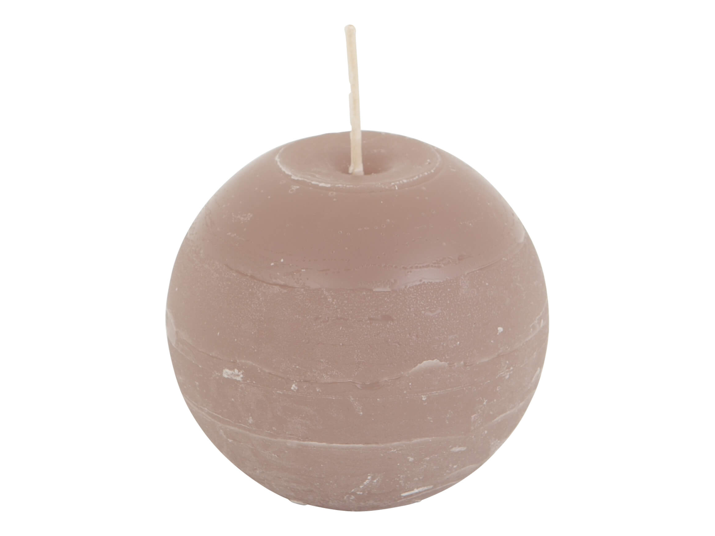 Kugelkerze, Schlamm Braun, 25 Std. Brenndauer, Wachs,