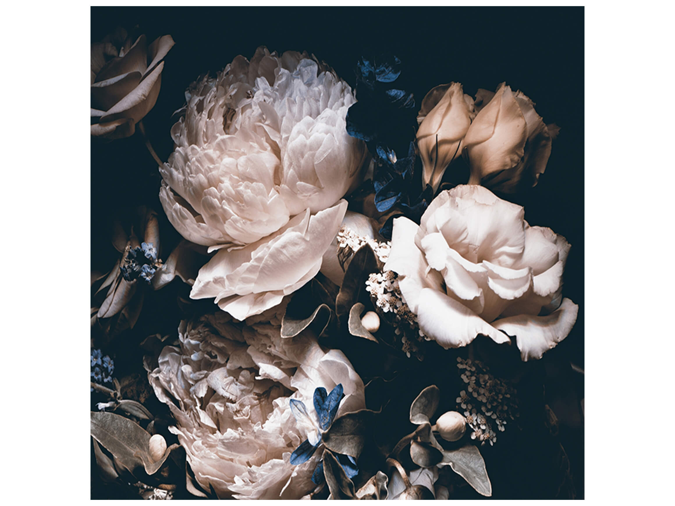 Impression numérique sur verre Joli bouquet de fleurs 4 image LAND