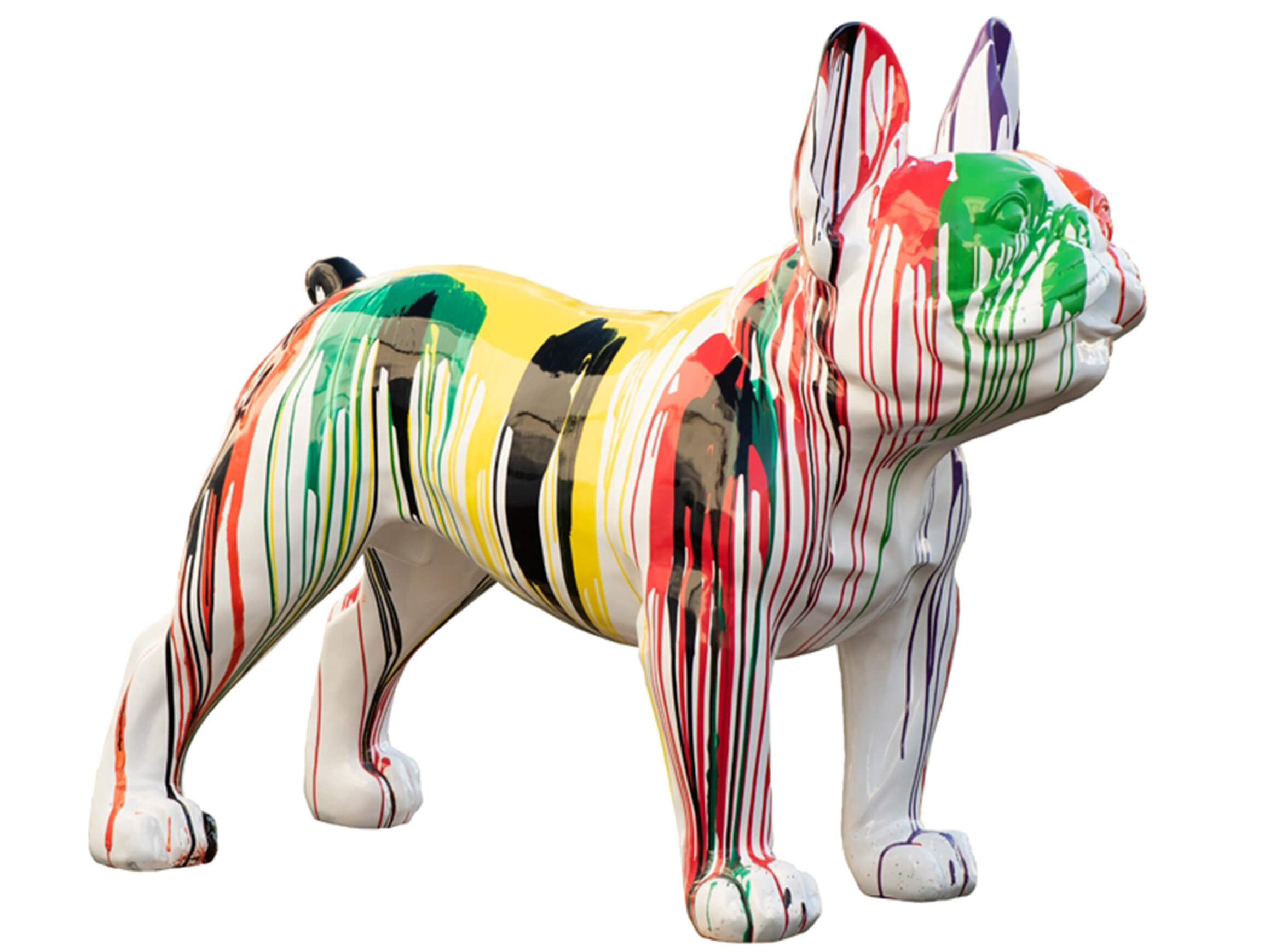 Skulptur Bunte Bulldogge Xxl image LAND