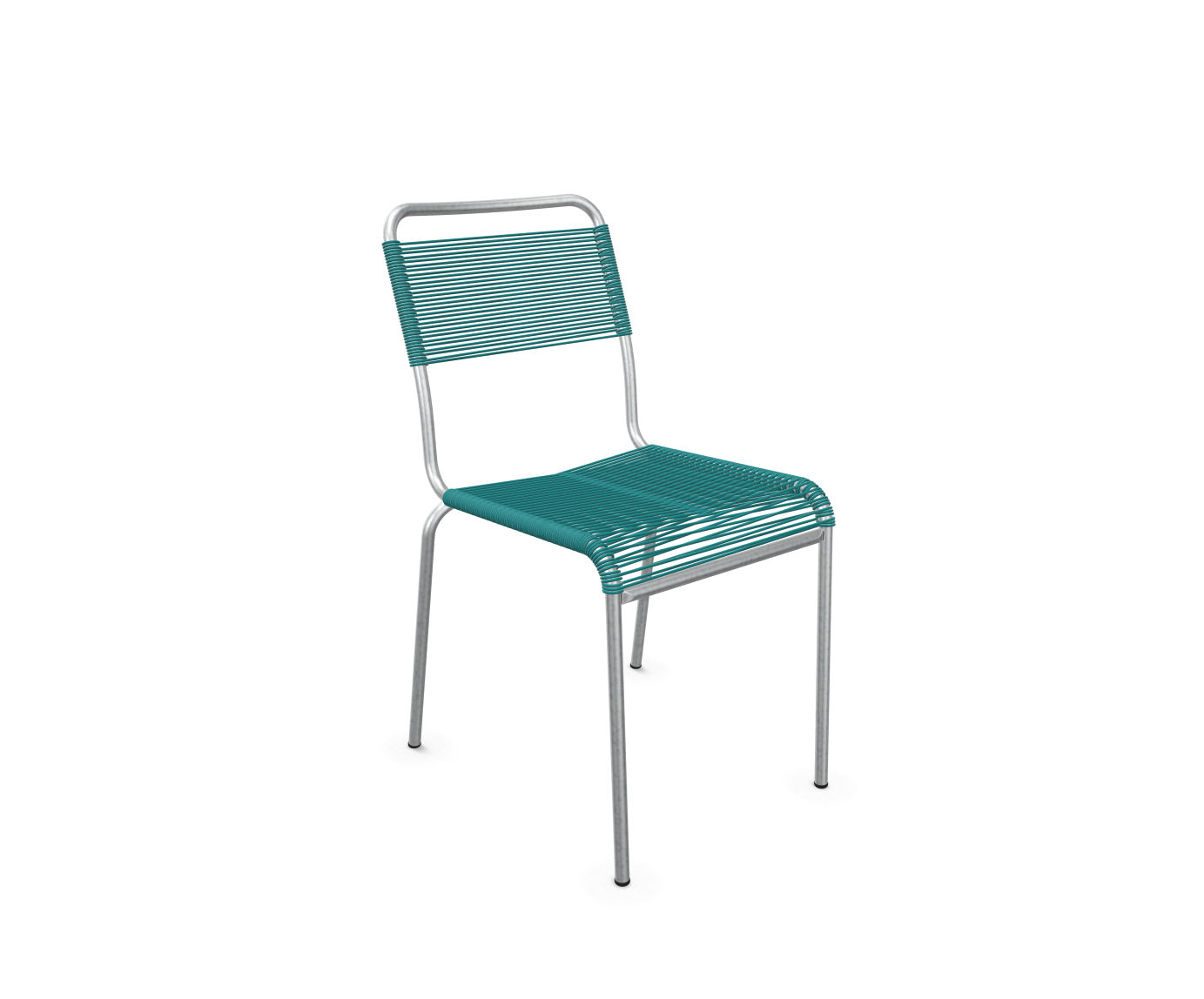 Spaghetti-Stuhl Rigi Feuerverzinkt von Schaffner / Farbe: Kaliblau / Grösse: 49 x 61 cm