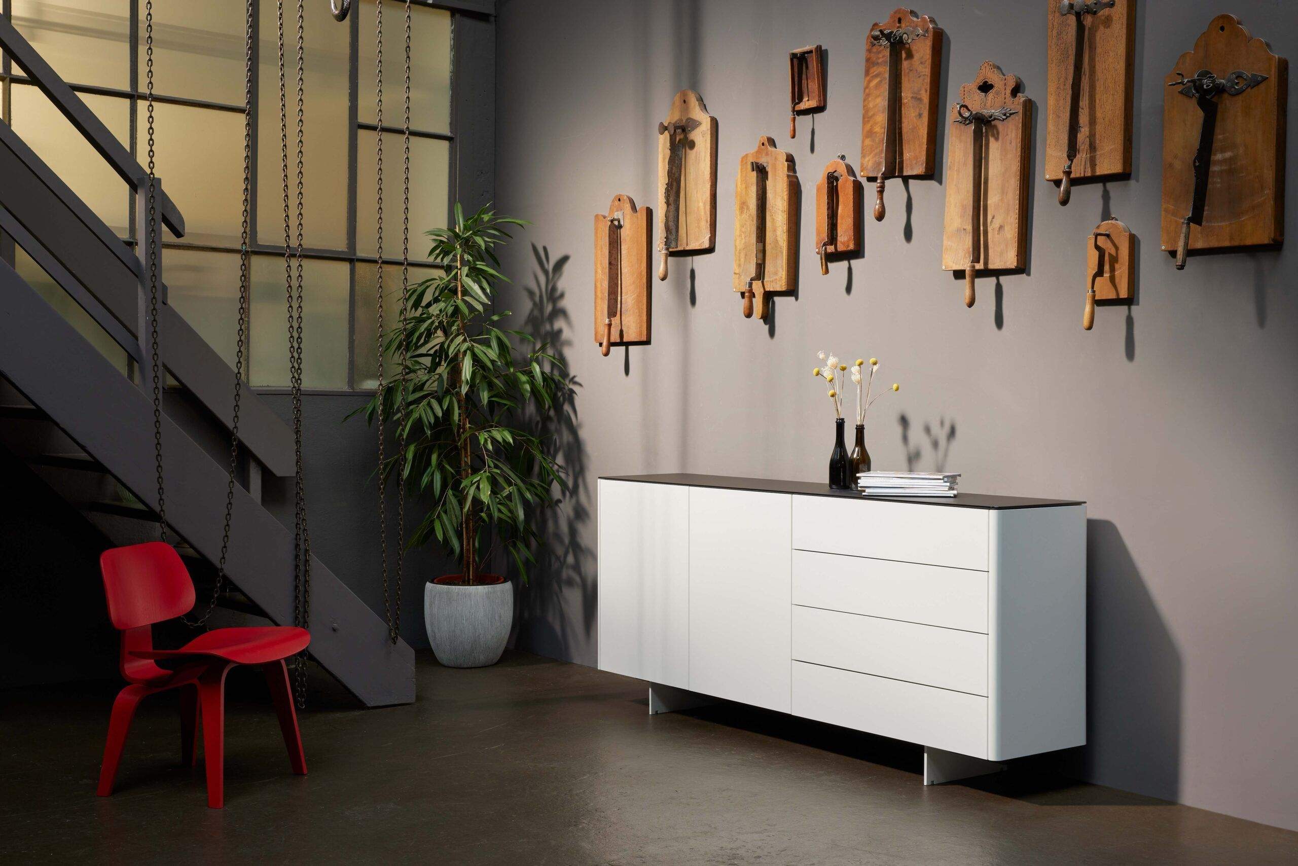 Sideboard Ronda MAB Möbel AG / Farbe: Grau Reinweiss