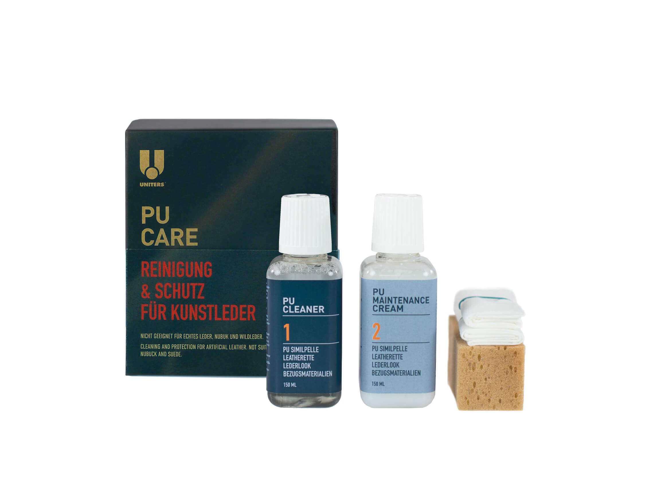 Marktanker Lederpflege-Set PU Care Midi Kit  | Schubiger Möbel