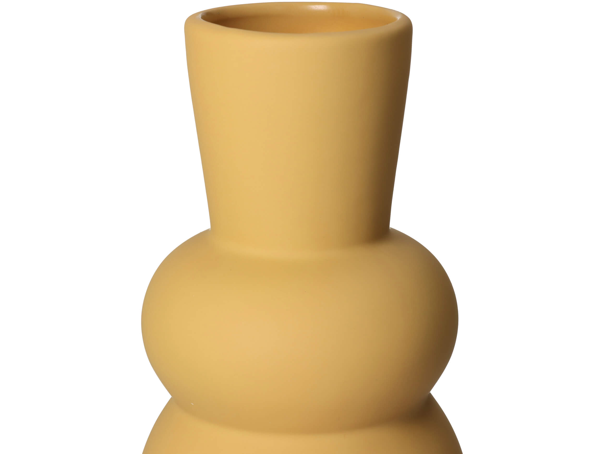Vase Matte Haptik Ocker H: 30 cm Kersten / Farbe: Ocker