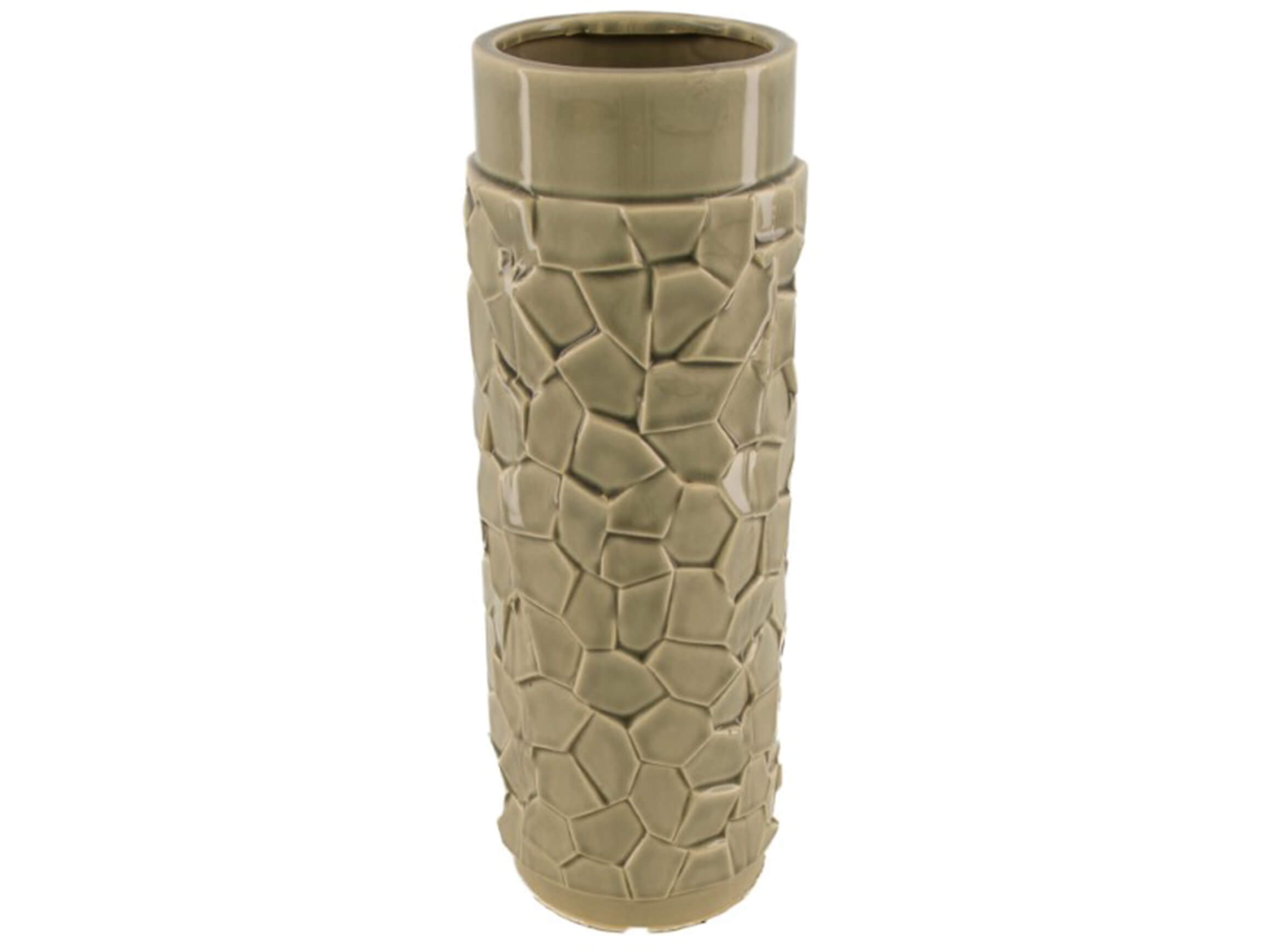 Dijk Vase Struktur Grau H: 34 cm  | Schubiger Möbel