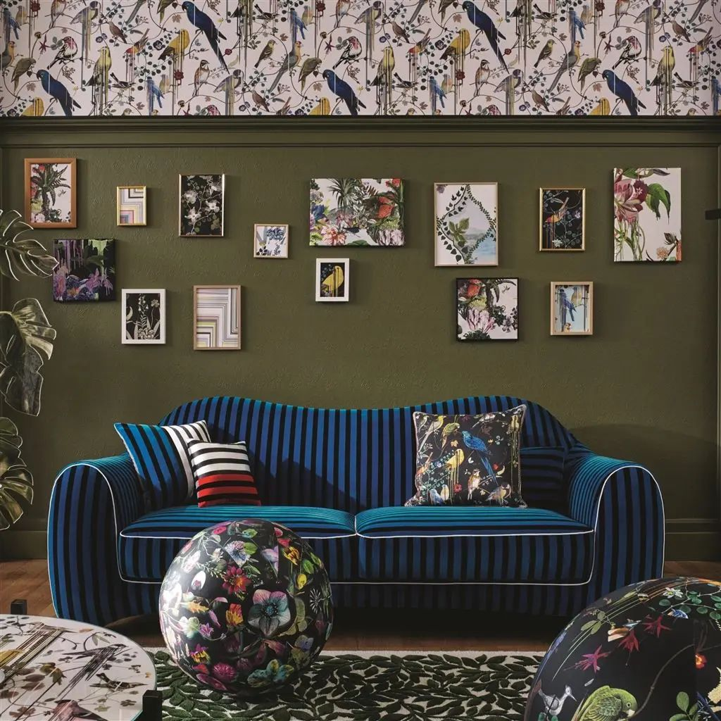Kissen Birds Sinfonia - Crepuscule Designers Guild / Farbe: Mehrfarbig von Christian Lacroix