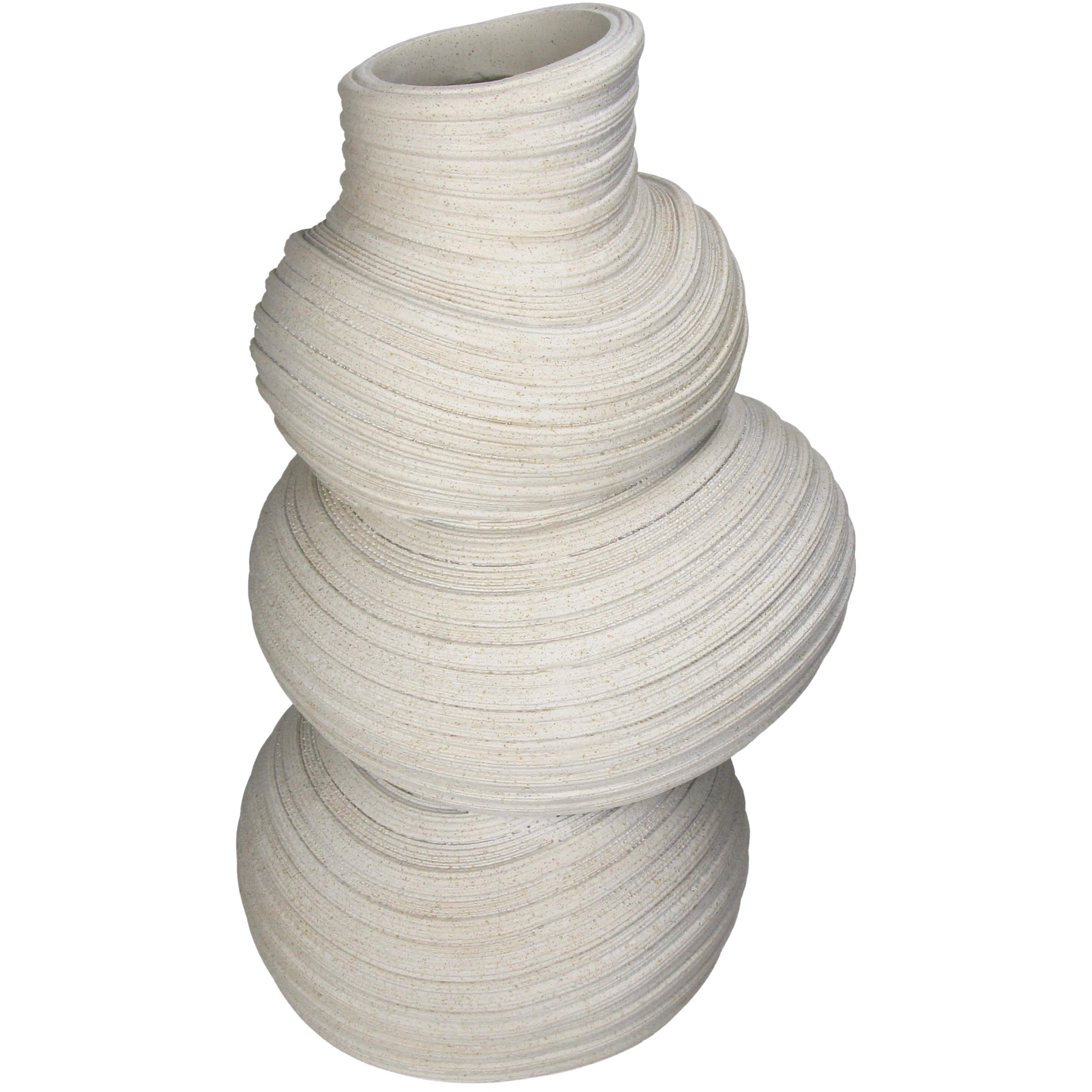 Kersten Vase Polyresin, Beige H: 27 cm  | Schubiger Möbel