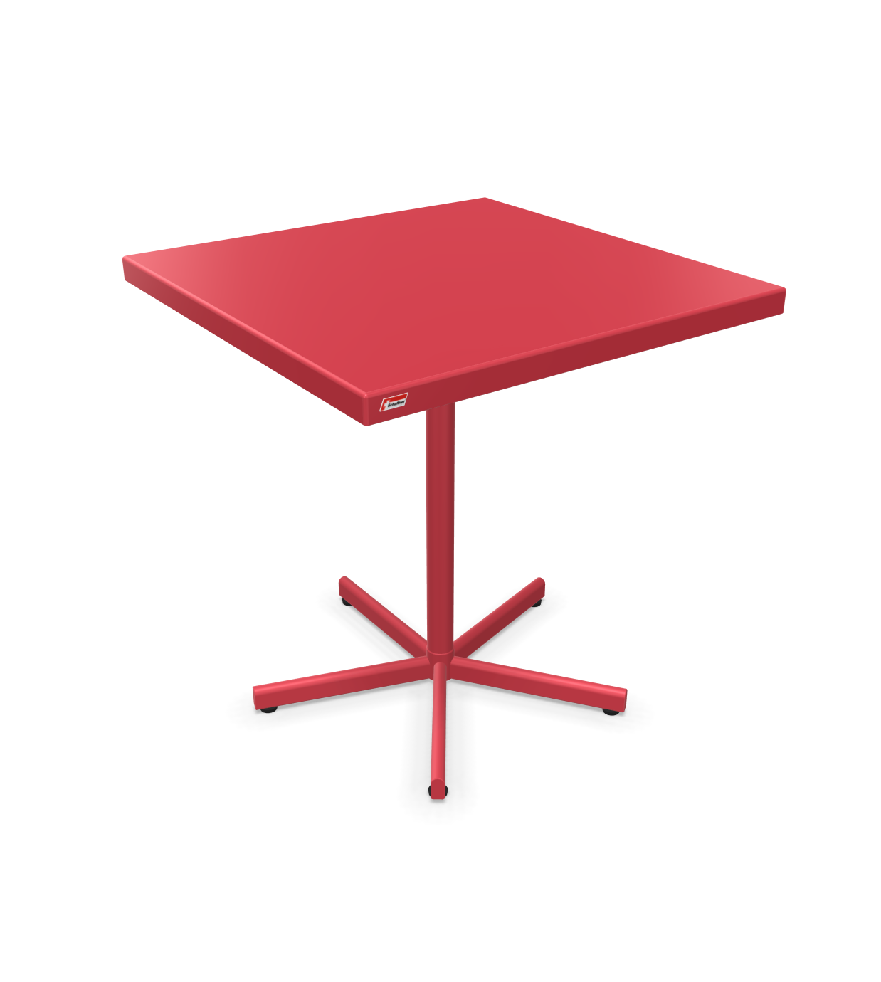 Schaffner Tisch Bodensee Quadratisch Rot | Schubiger Möbel