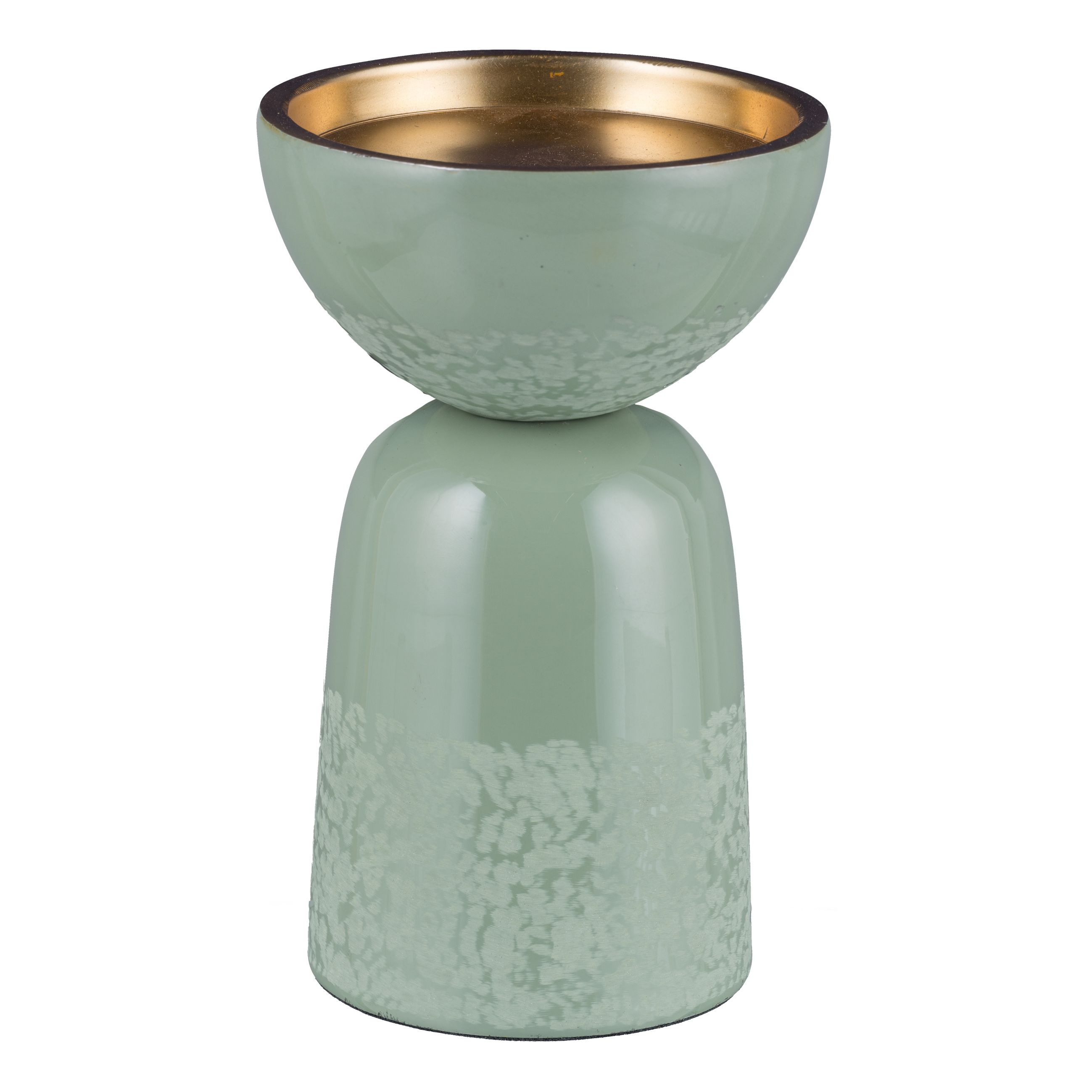 Kerzenständer Eleganza, Salbei H: 18 cm Gasper