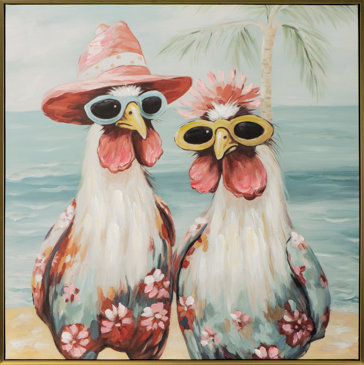 Gemälde-Chicks in The Caribbean-image LAND