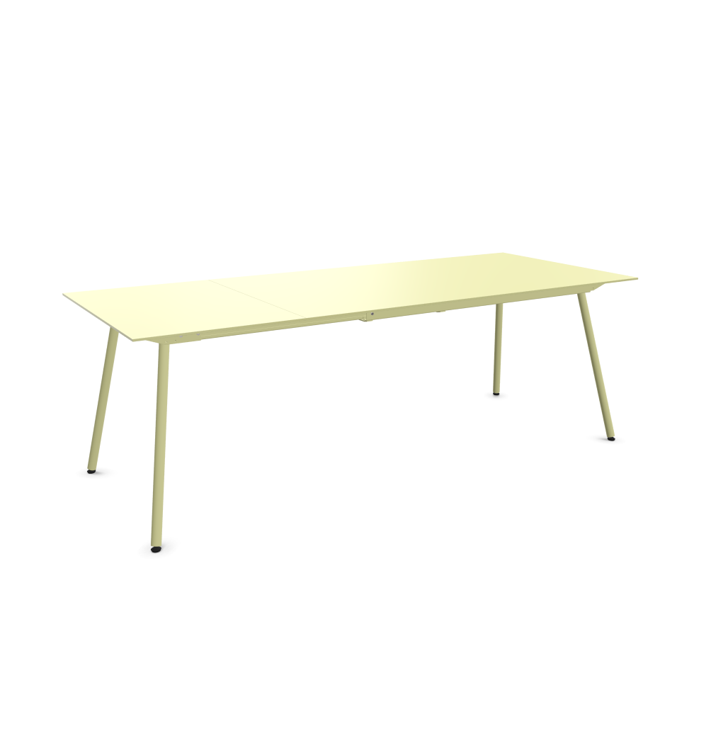 Ausziehtisch Locarno von Schaffner / Farbe: Buchsbaumgelb / Grösse: 160 x 90 cm