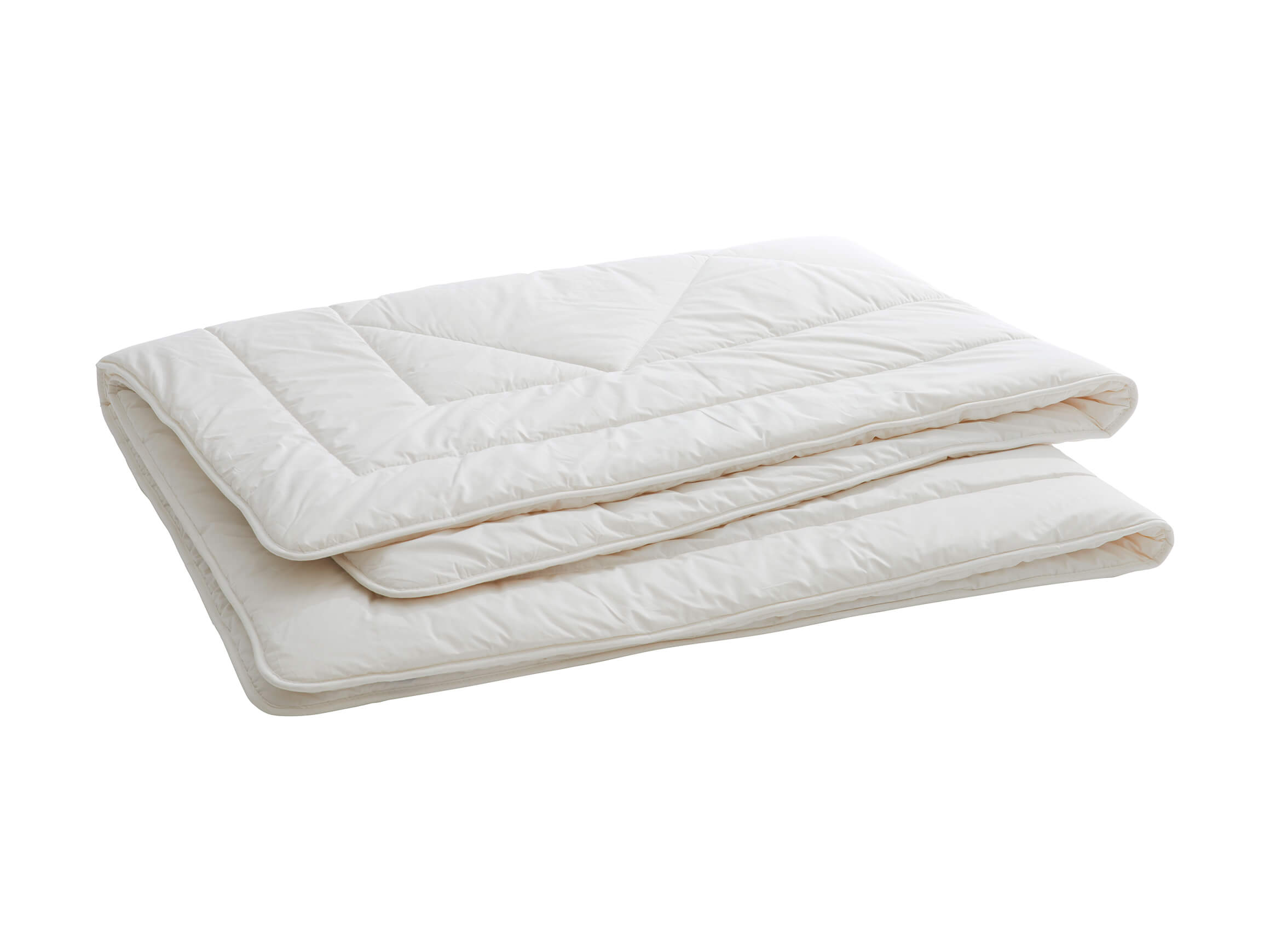 Ganzjahresduvet Organic Wool Duo Billerbeck / Farbe: Weiss / Material:
