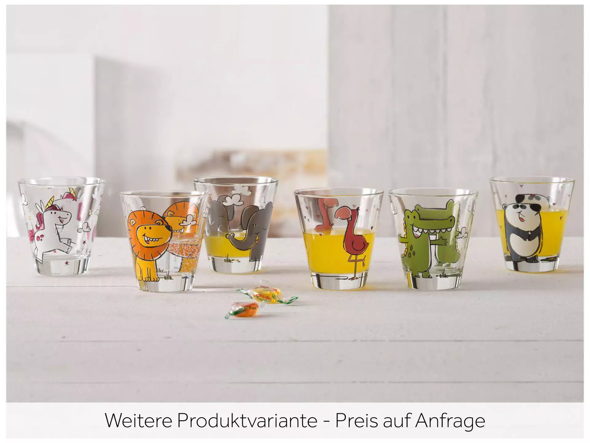 Leonardo Trinkglas Für Kinder Bambini Krokodil 215 Ml, 6 Stück