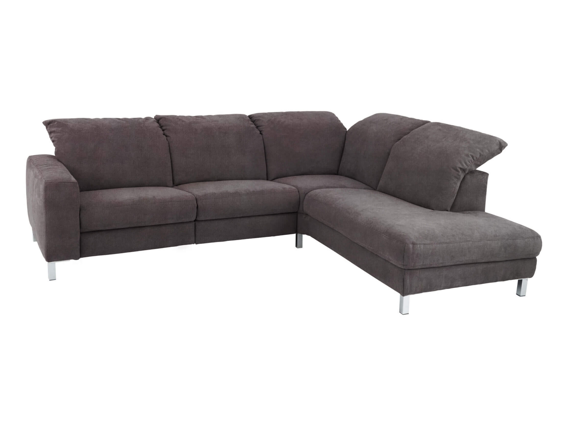 Ecksofa Hohoe Basic Candy / Farbe: Steel / Material: Stoff Basic