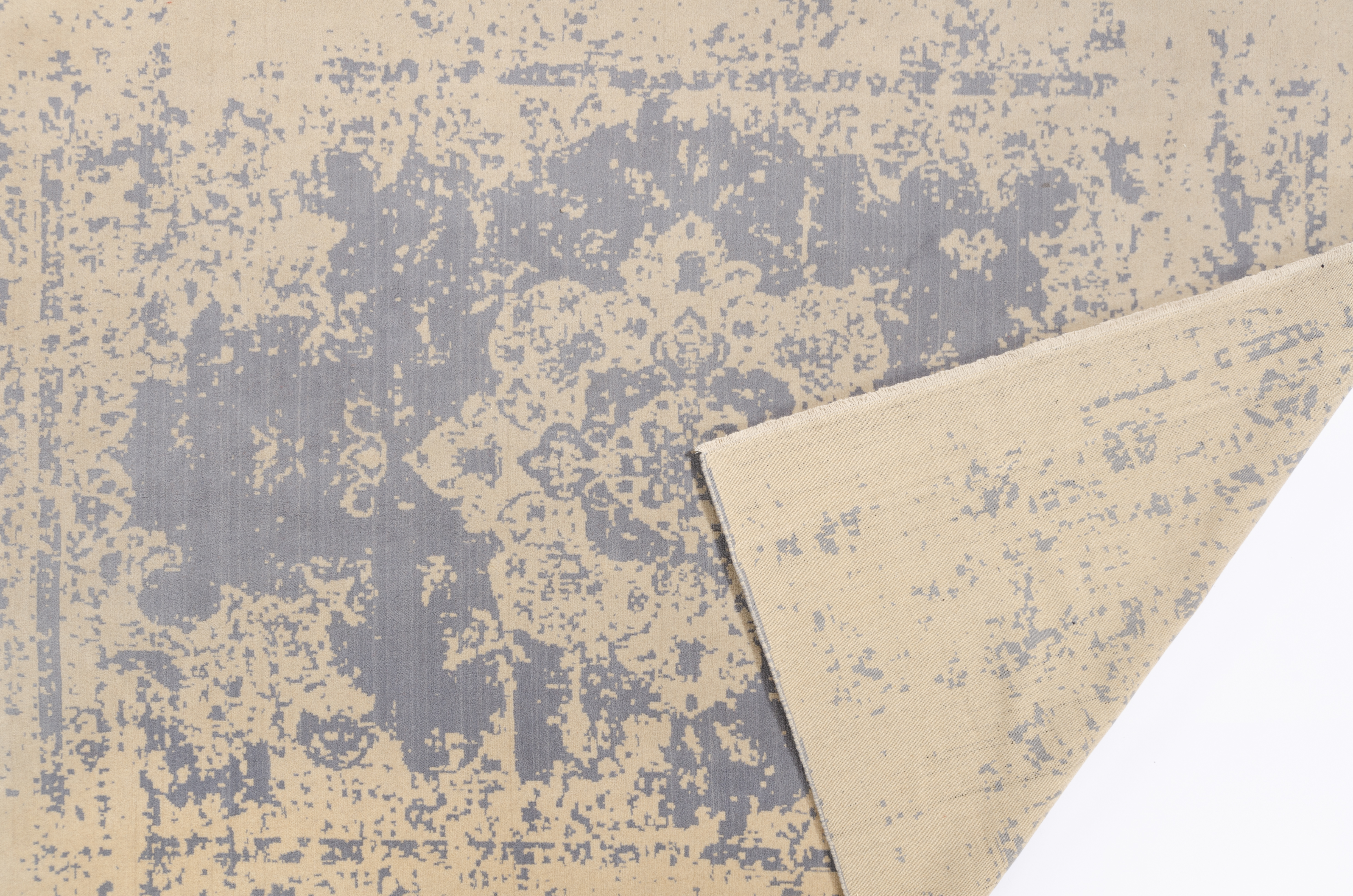 Moderner Teppich Vintage Moda Negra/ Farbe: Grau / Masse (BxT) :204x305 cm