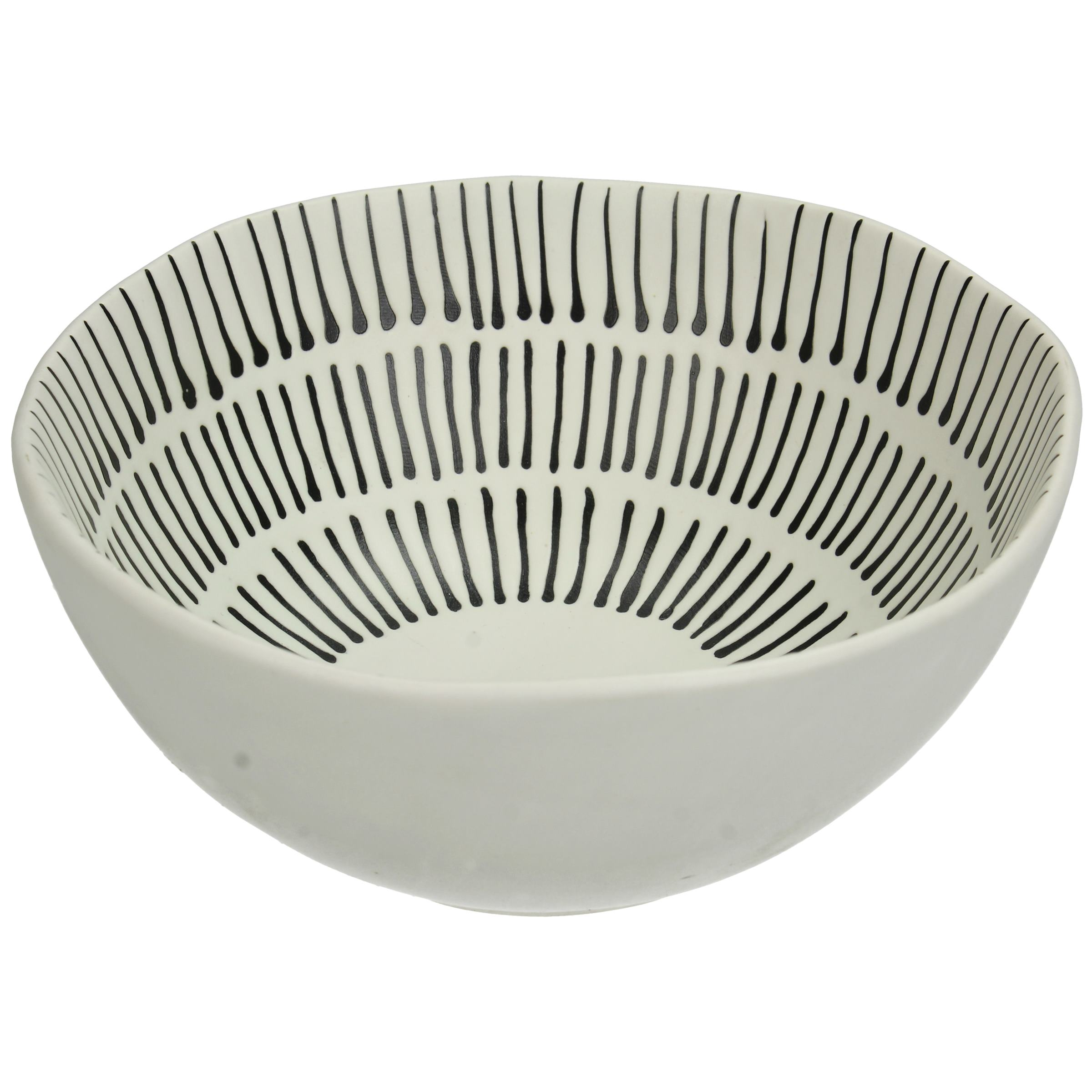 Kersten Geschirr Bowl, Schwarz-Weiss B: 8 cm  | Schubiger Möbel