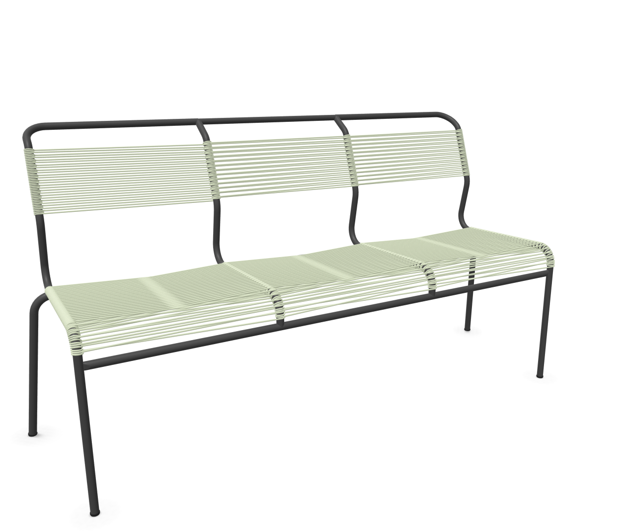 Schaffner Spaghetti-3er-Bank Säntis Grün | Schubiger Möbel