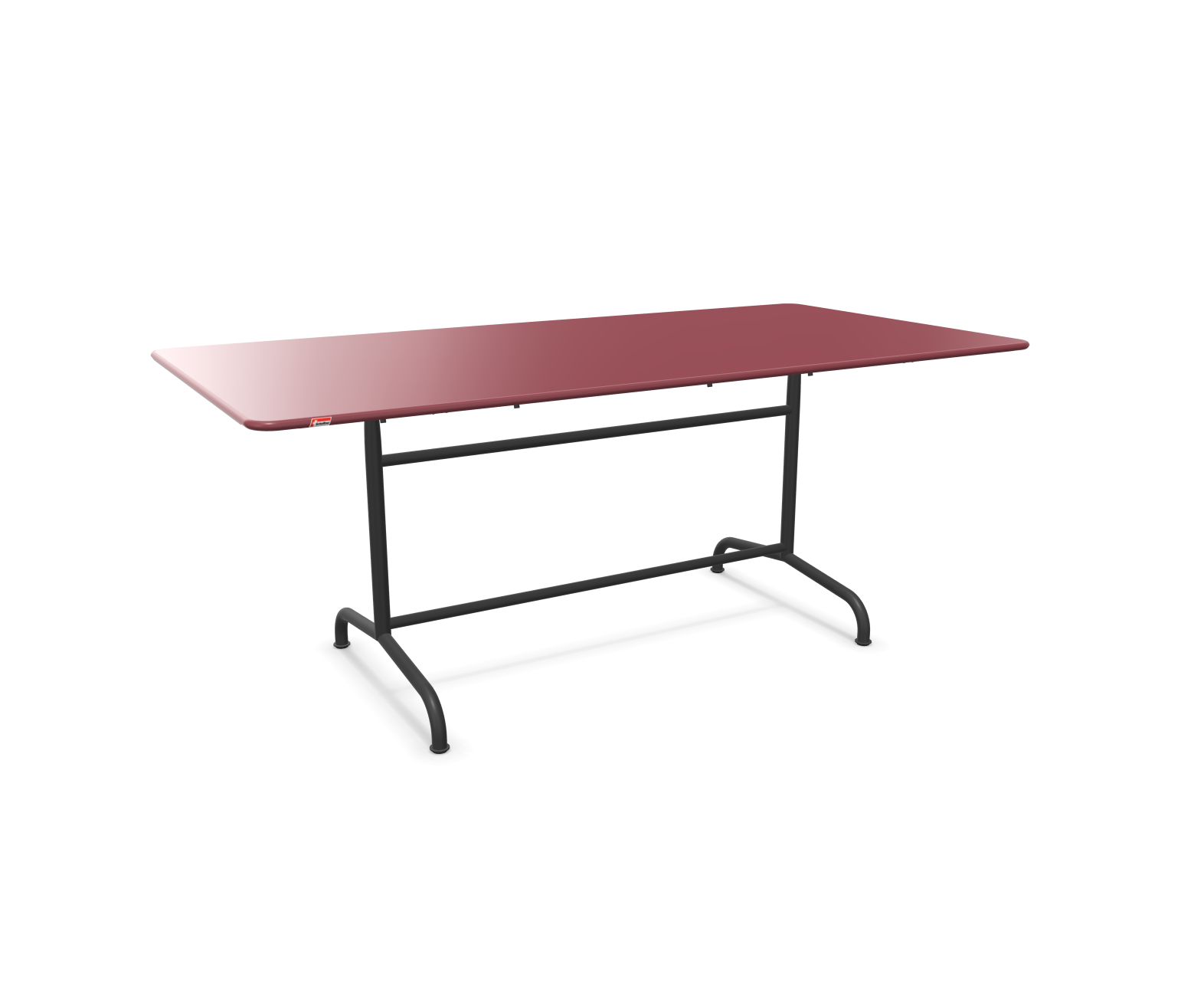 Schaffner Metall-Tisch Rigi Rot | Schubiger Möbel