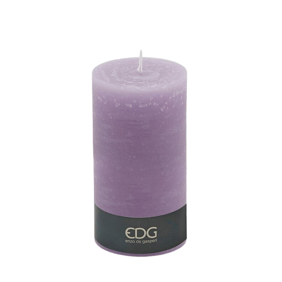 Kerze Rustic Lavendel H 18 cm Edg
