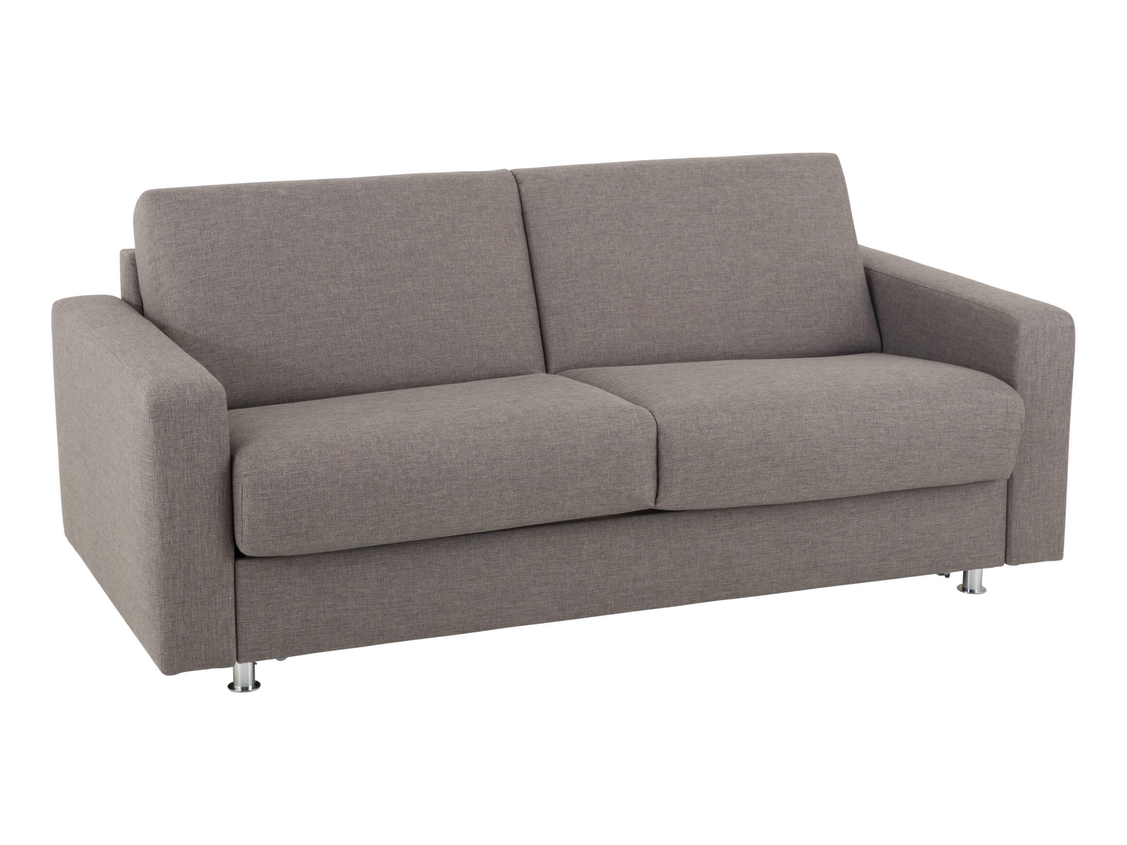 Mexico sofa bed, fabric cover, chrome cylinder base, WxDxH:
