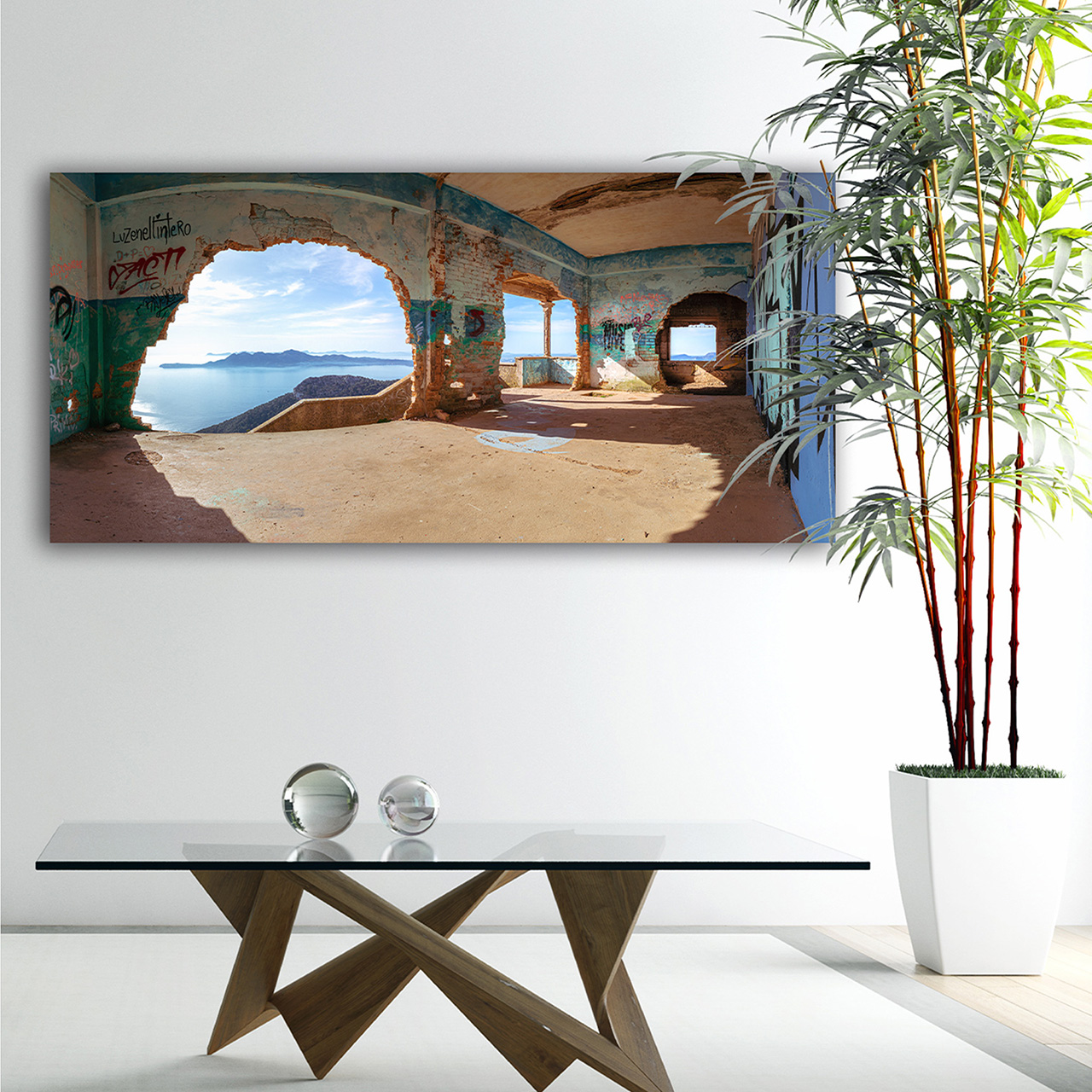 Canvas-Lost Place am Meer-image LAND