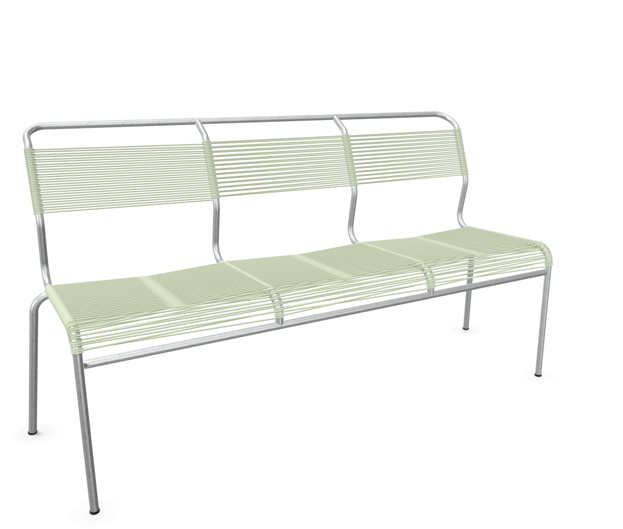 Schaffner Spaghetti-3er-Bank Säntis Feuerverzinkt Grün | Schubiger Möbel
