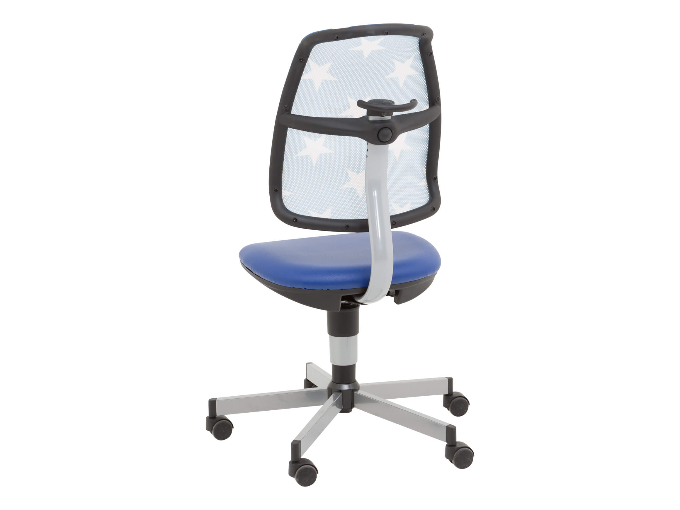 Chaise de bureau Side, filet bleu, réglable en continu, b 44