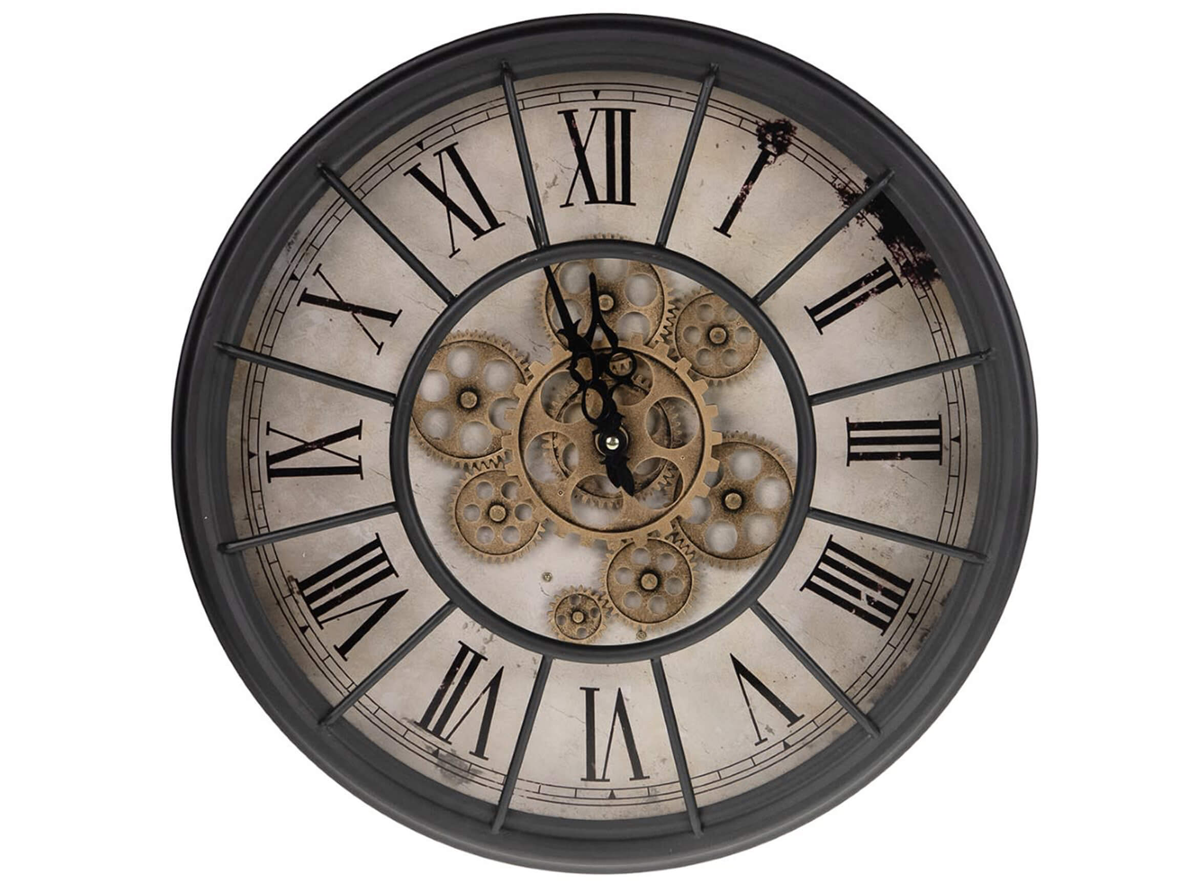 Wanduhr Metall D: 46 cm Decofinder