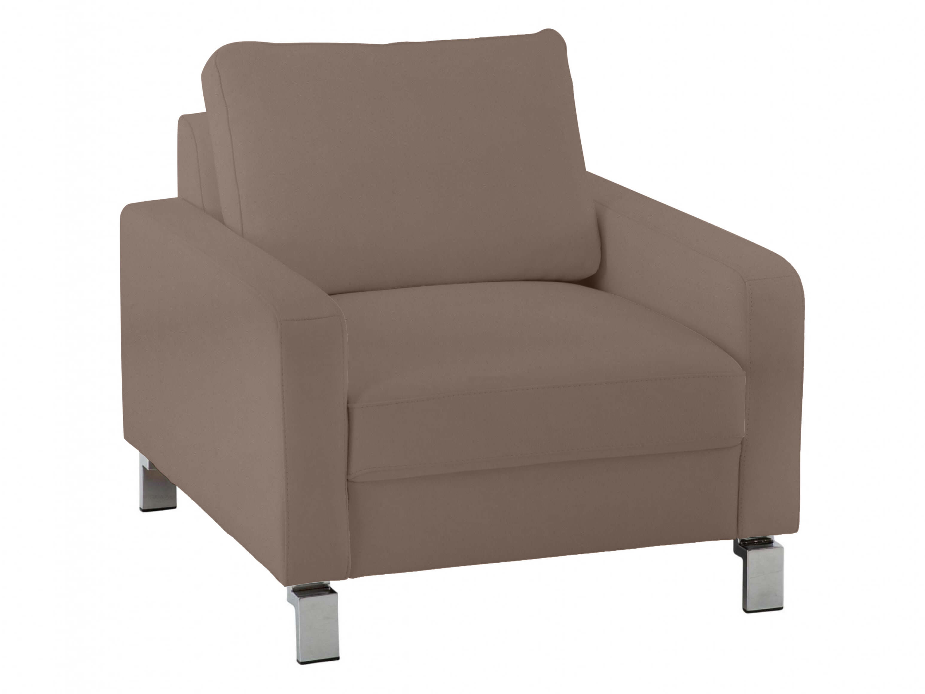 Sessel Interims Basic Candy / Farbe: Elephant / Material: Leder Basic