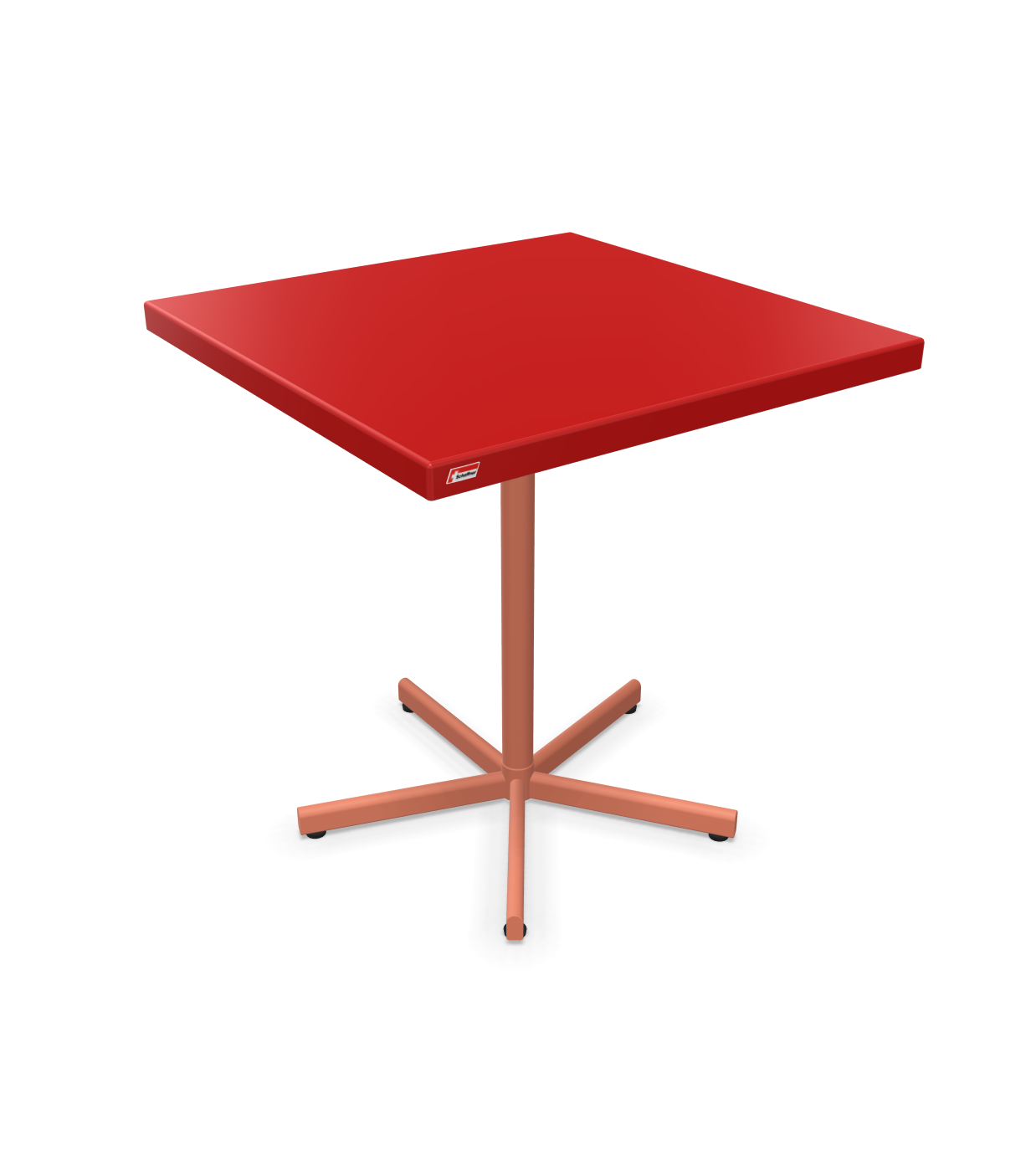 Schaffner Tisch Bodensee Quadratisch Rot | Schubiger Möbel