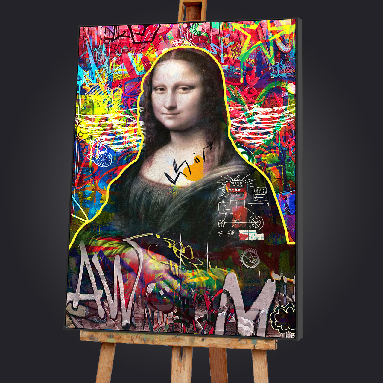 Gemälde Modern Lisa image LAND