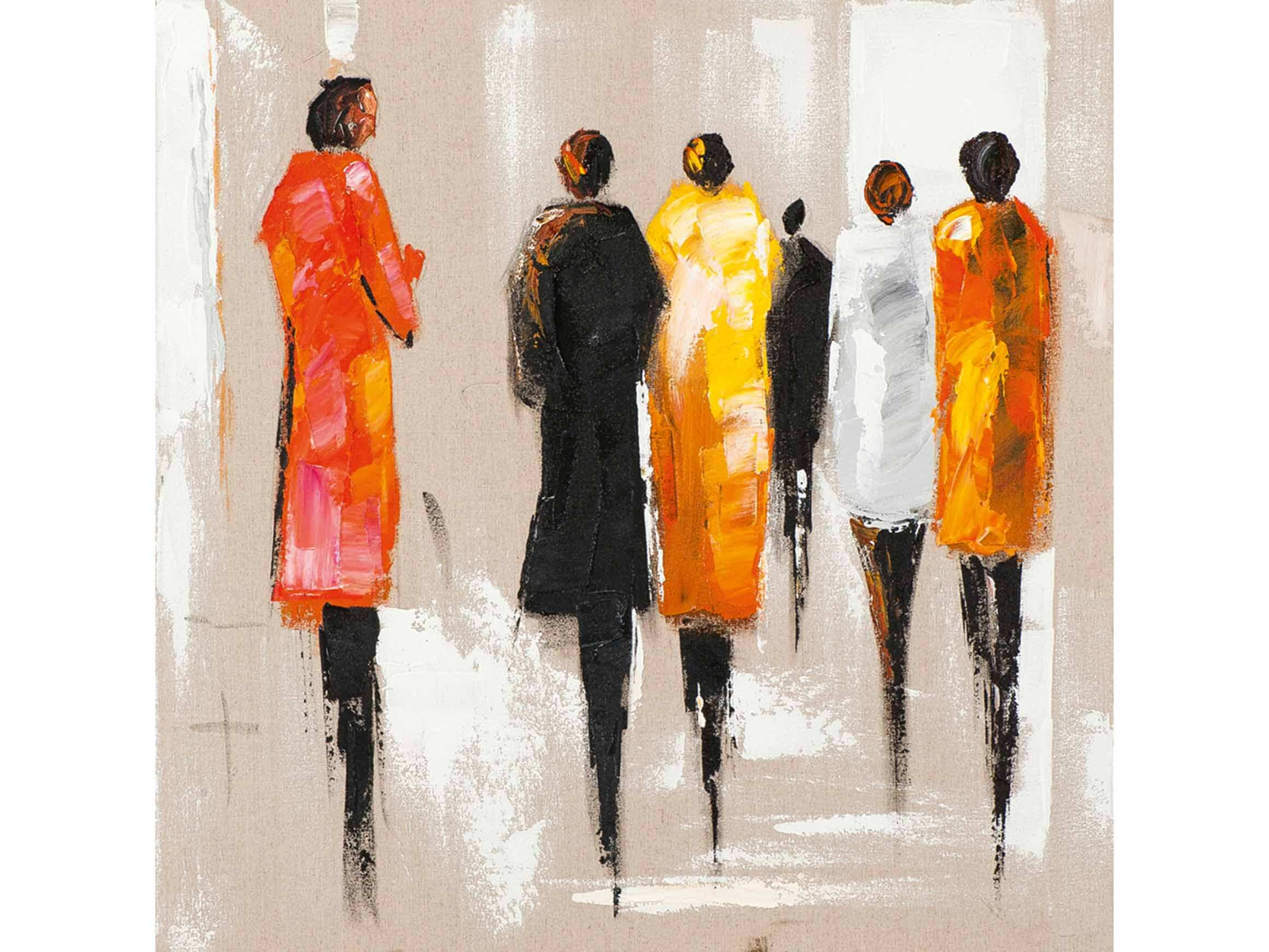 Bild Vorbeigehende Fussgänger