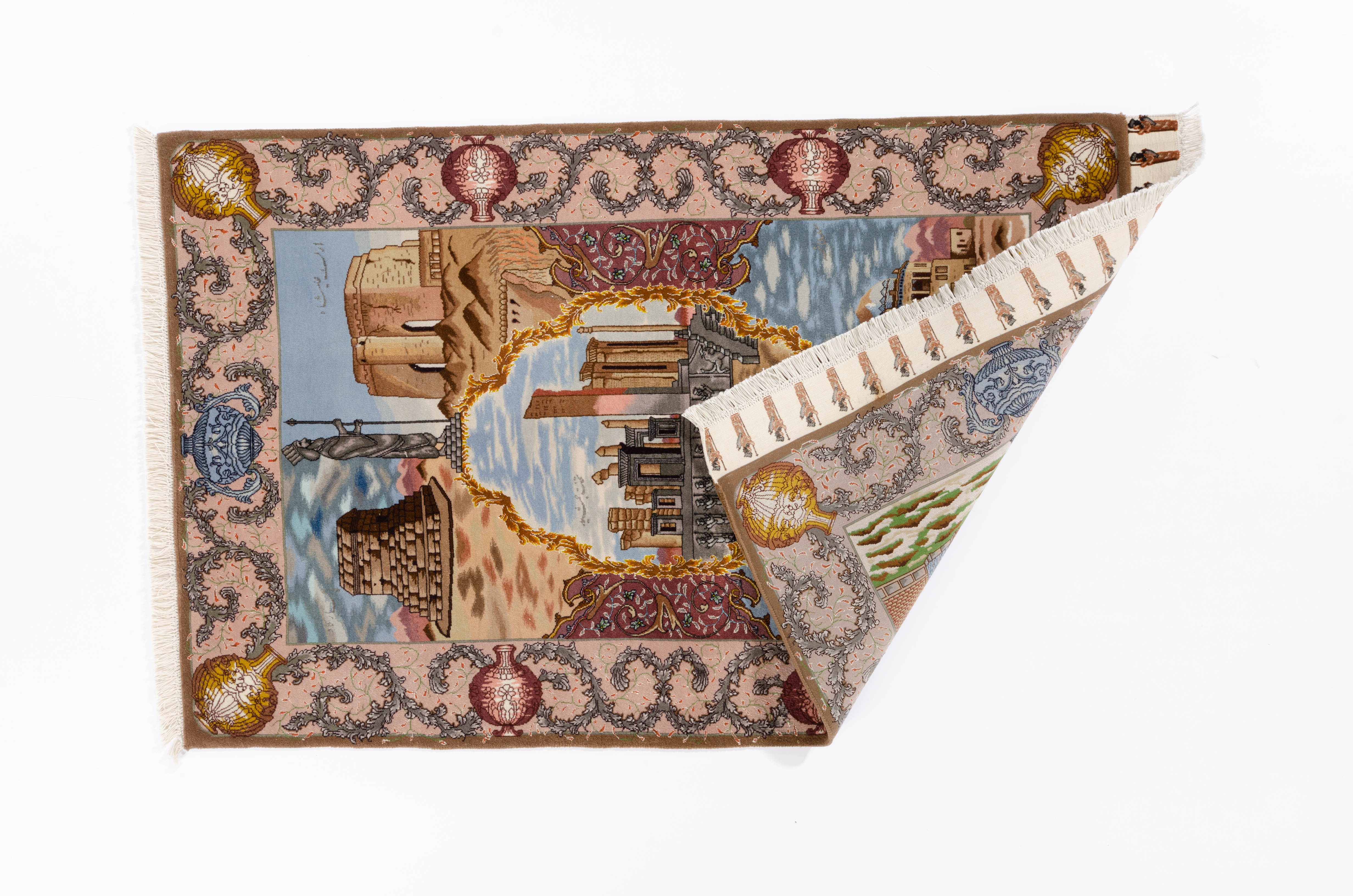 Klassischer Teppich Täbriz Fein Negra / Farbe: Beige