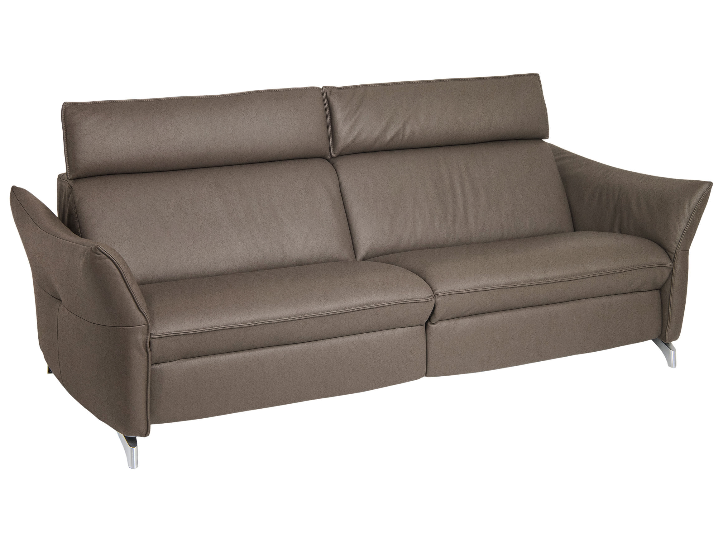 Sofa Catania Basic B: 224 cm Himolla / Farbe: Schlamm / Material: Stoff Basic