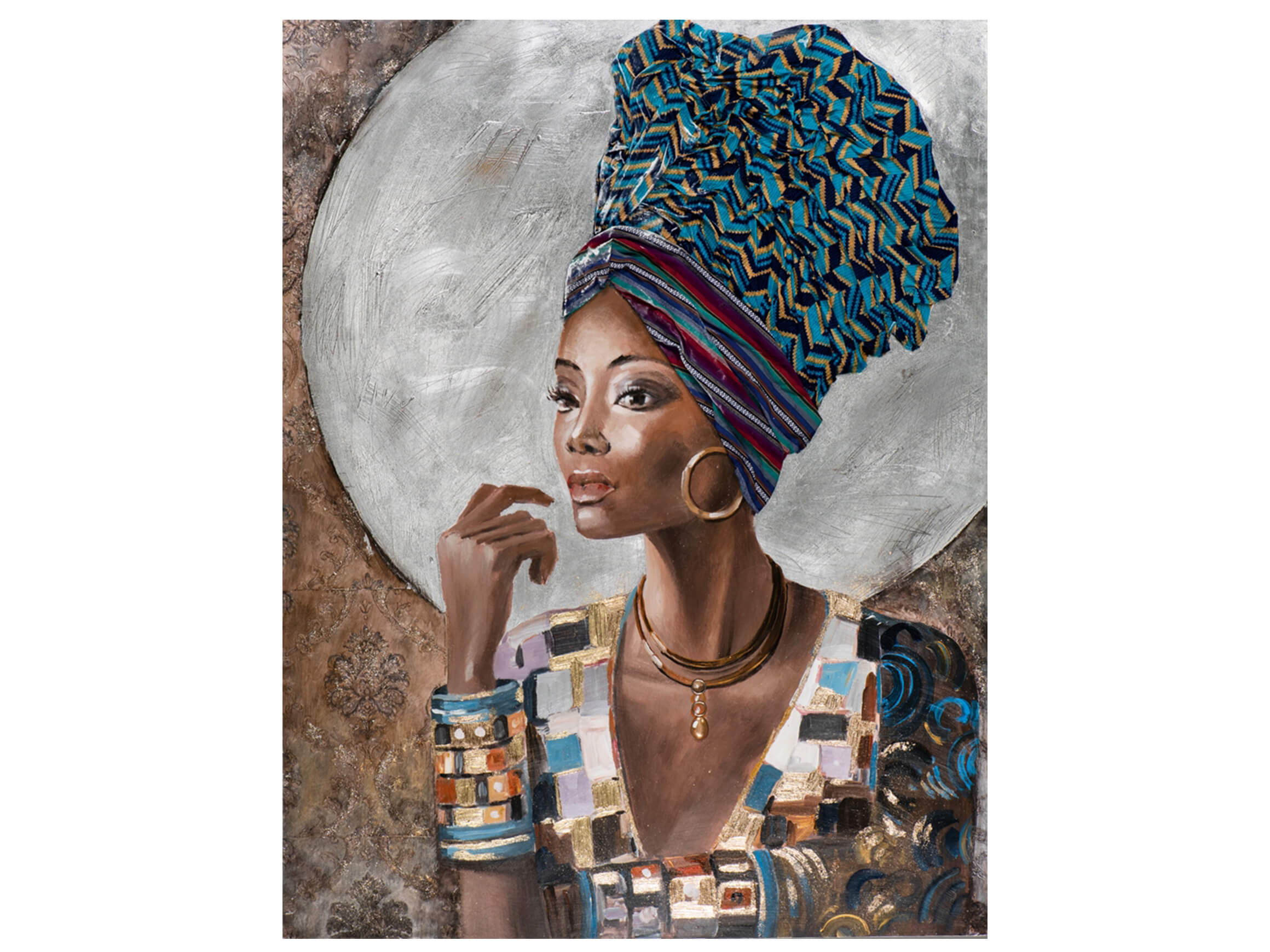 image LAND Bild Geschmückte Schönheit mit Turban 2  | Schubiger Möbel