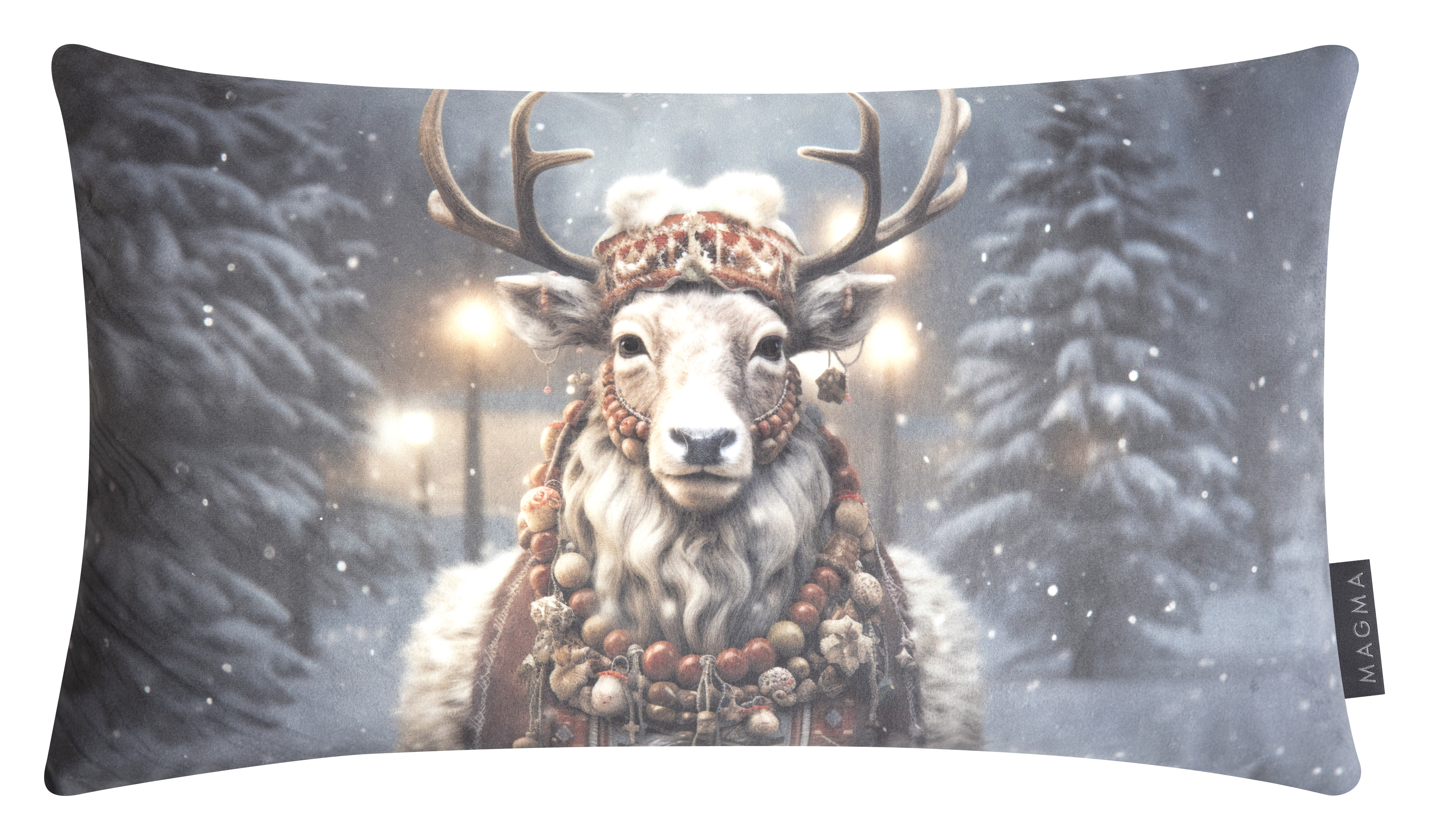 Kissenhülle Forest Animals, Schaf 30x50 cm Magma / Farbe: