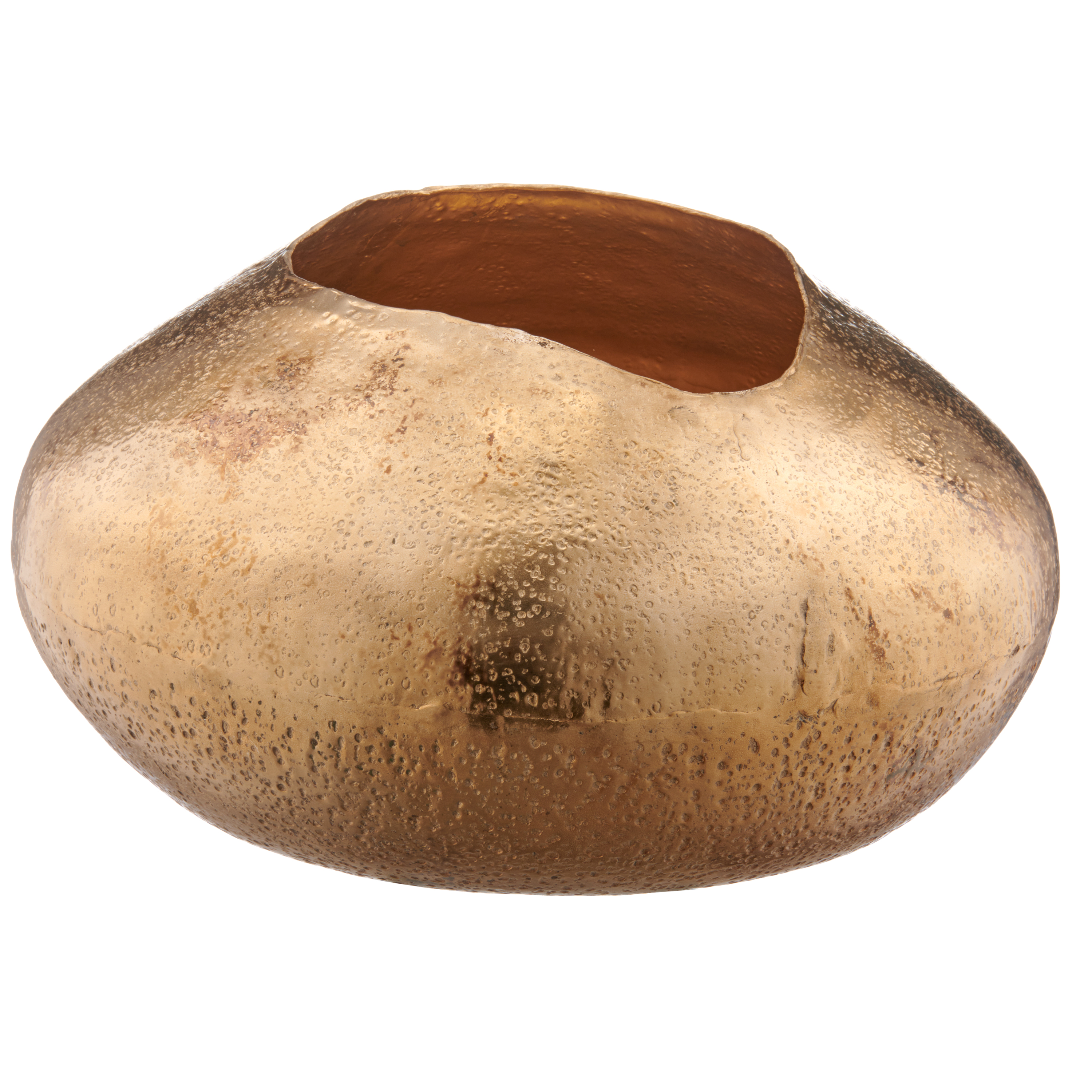 Vase Metall Gehämmert, Champagner Gasper