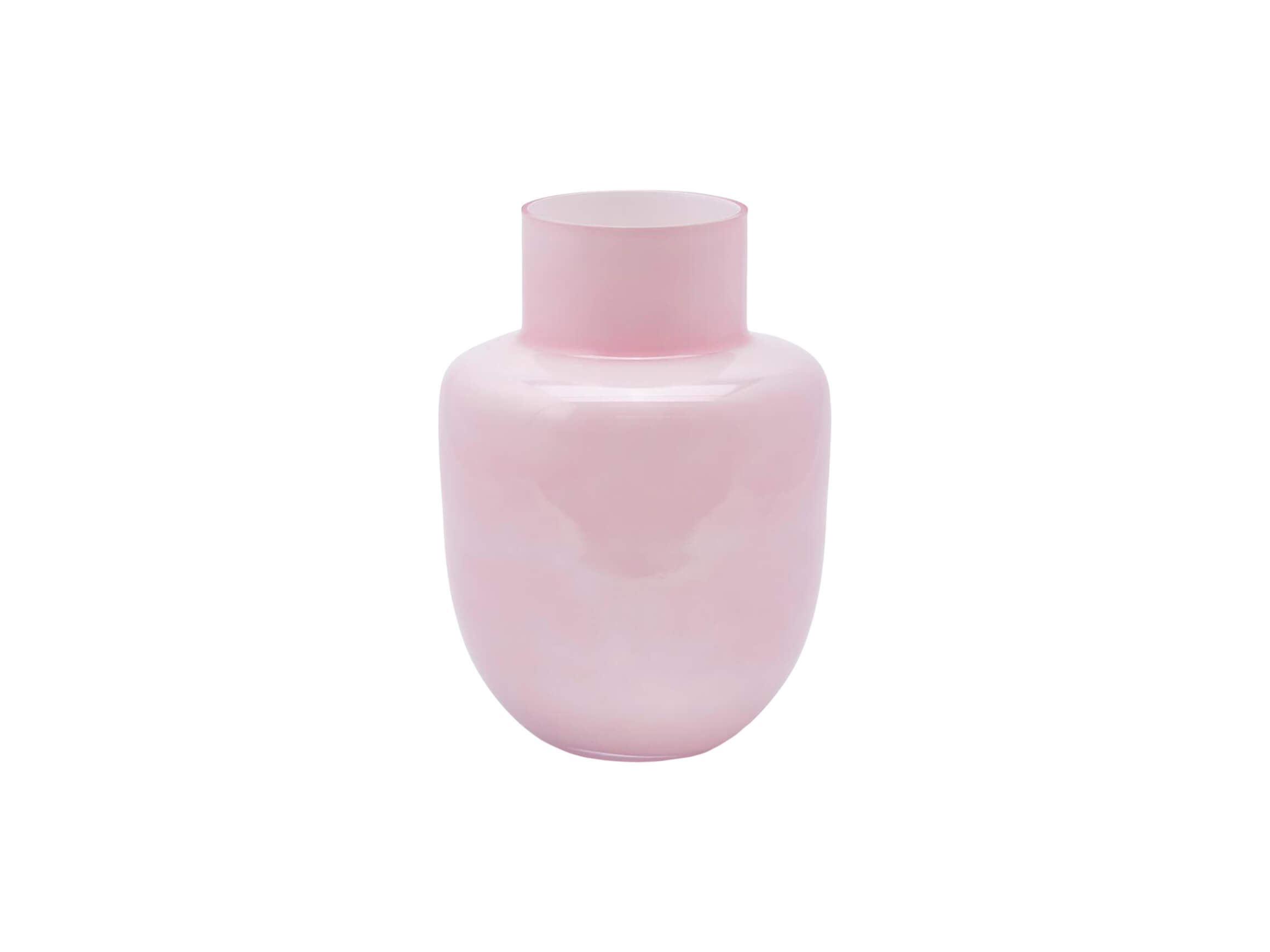 Vase Glas Rosa H: 31 cm Edg / Farbe: Rosa