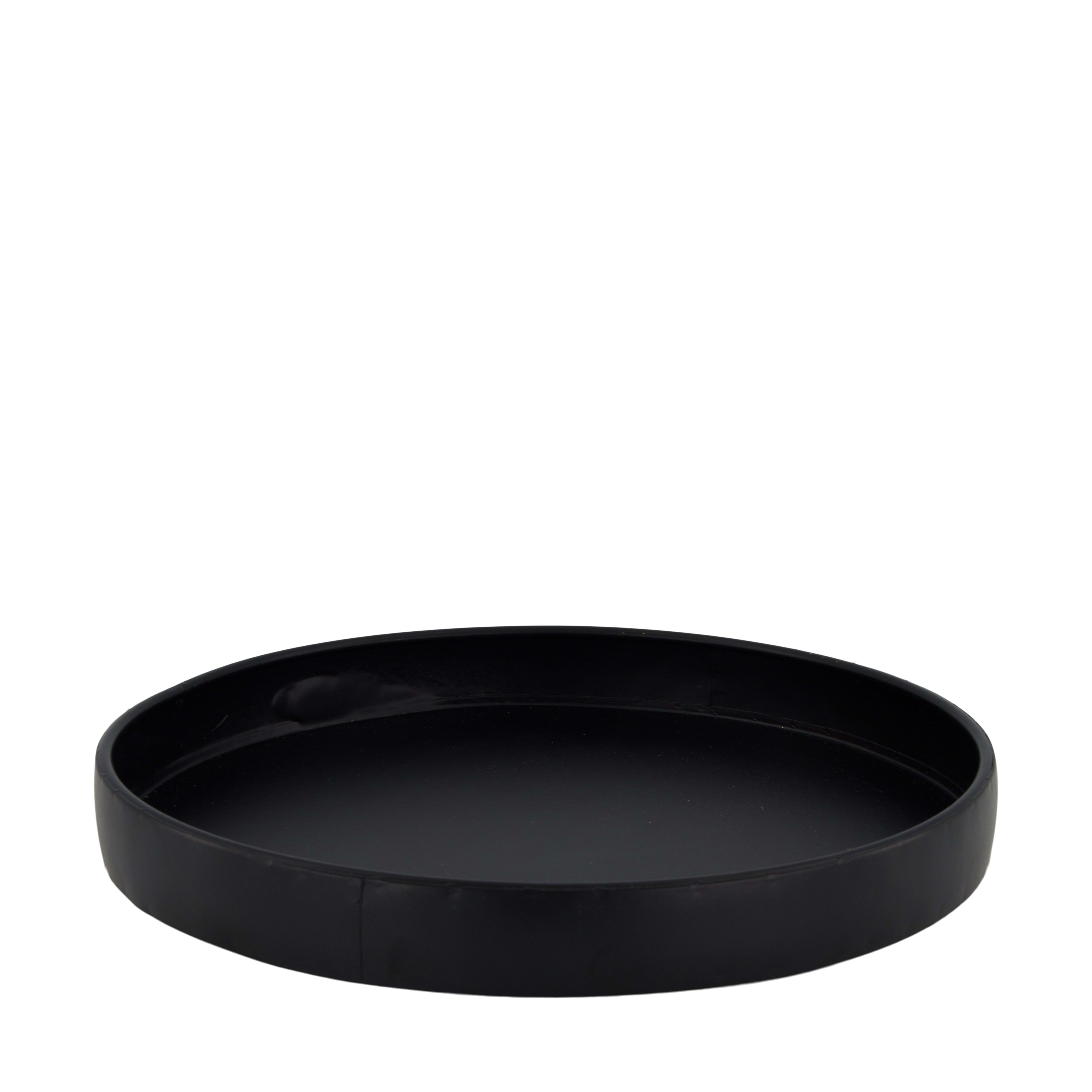 Tablett Metall, Schwarz Decofinder